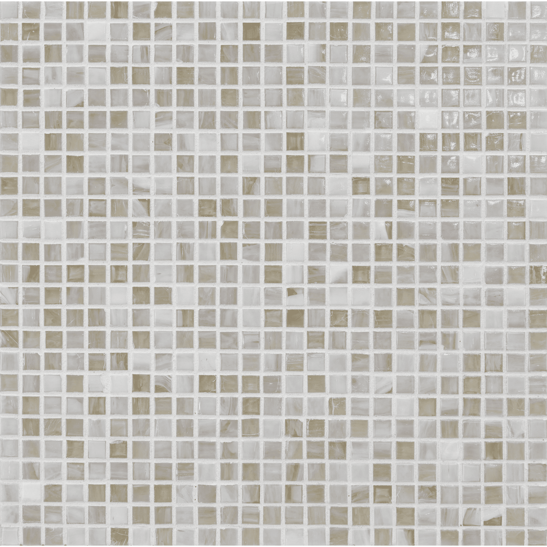SHIBUI: Buff 0.5"x0.5" Straight Stack Field Mosaic (12.52"x12.52" | natural)