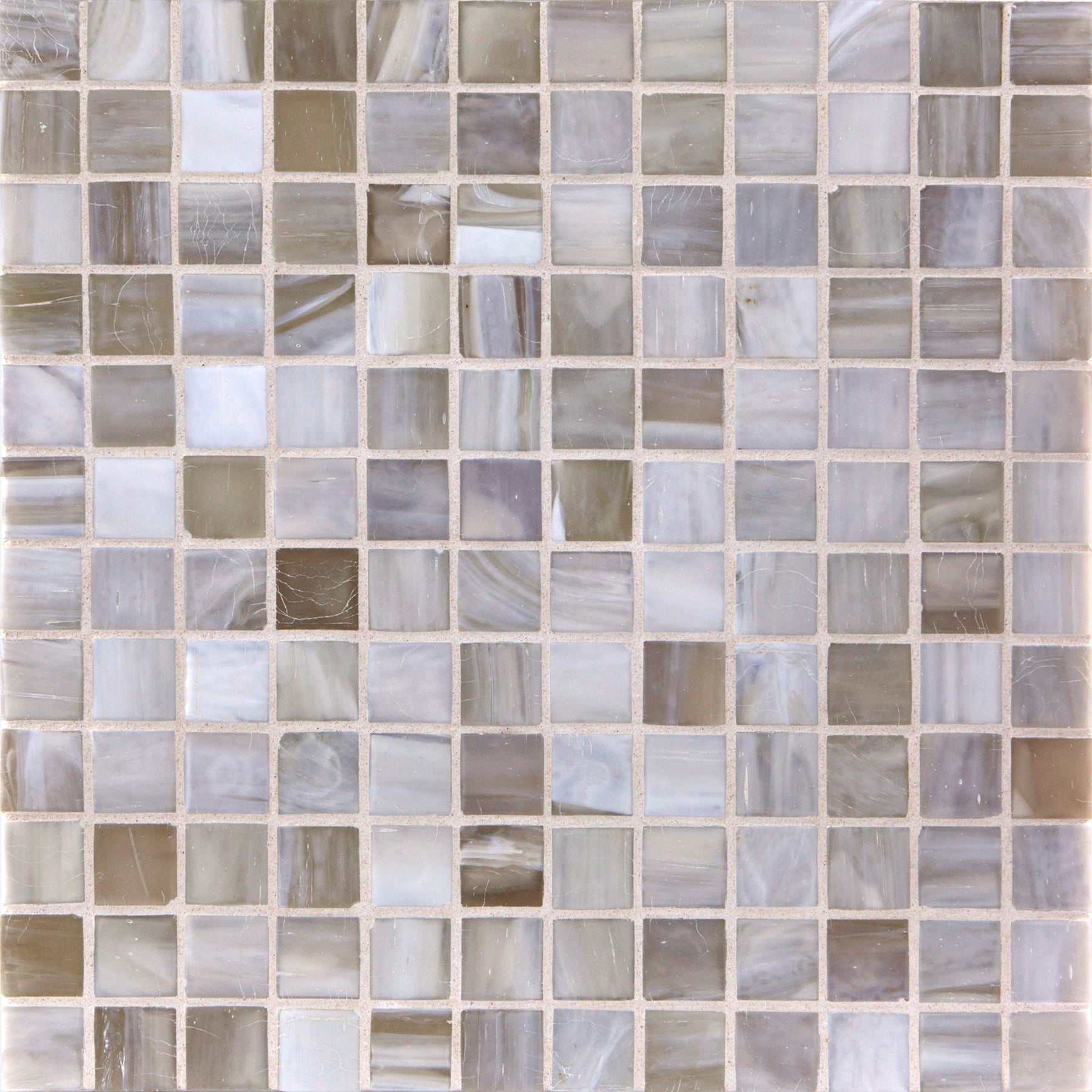 SHIBUI: Buff 1"x1" Straight Stack Field Mosaic (12.51"x12.51" | silk)
