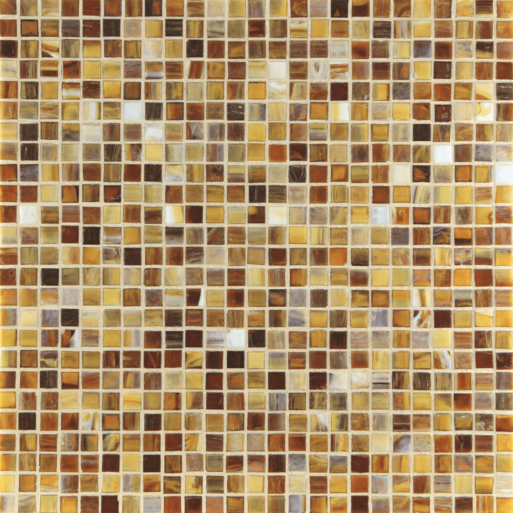 SHIBUI: Leather 0.5"x0.5" Straight Stack Field Mosaic (12.52"x12.52" | silk)