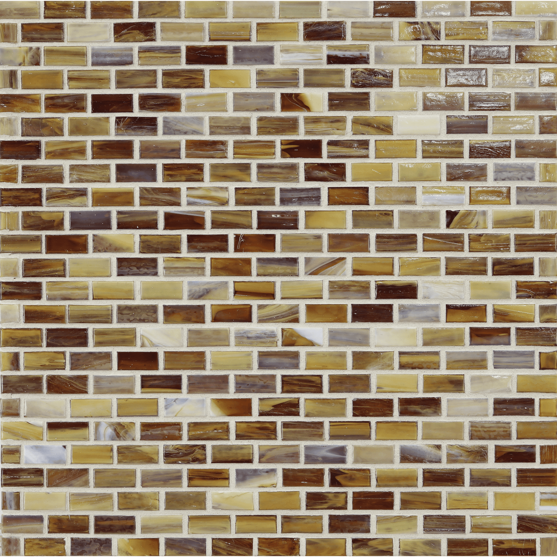 SHIBUI: Leather 0.5"x1" Staggered Joint Field Mosaic (12.51"x12.51" | natural)