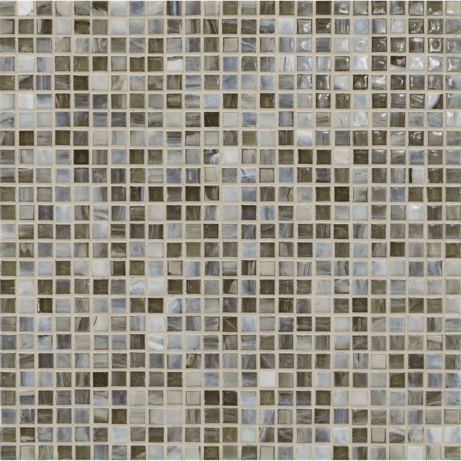 SHIBUI: Ochre 0.5"x0.5" Straight Stack Field Mosaic (12.52"x12.52" | natural)