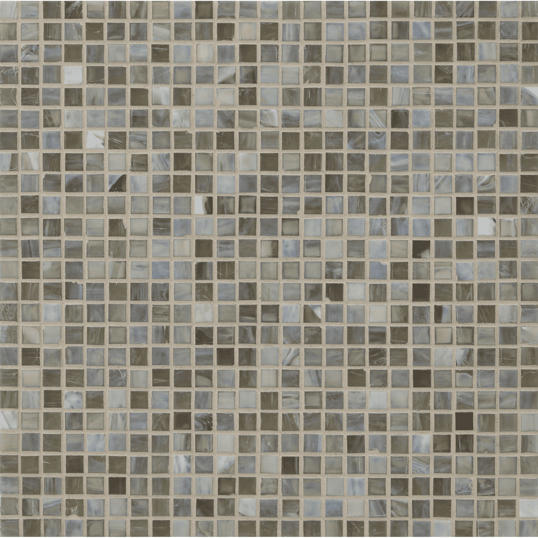 SHIBUI: Ochre 0.5"x0.5" Straight Stack Field Mosaic (12.52"x12.52" | silk)