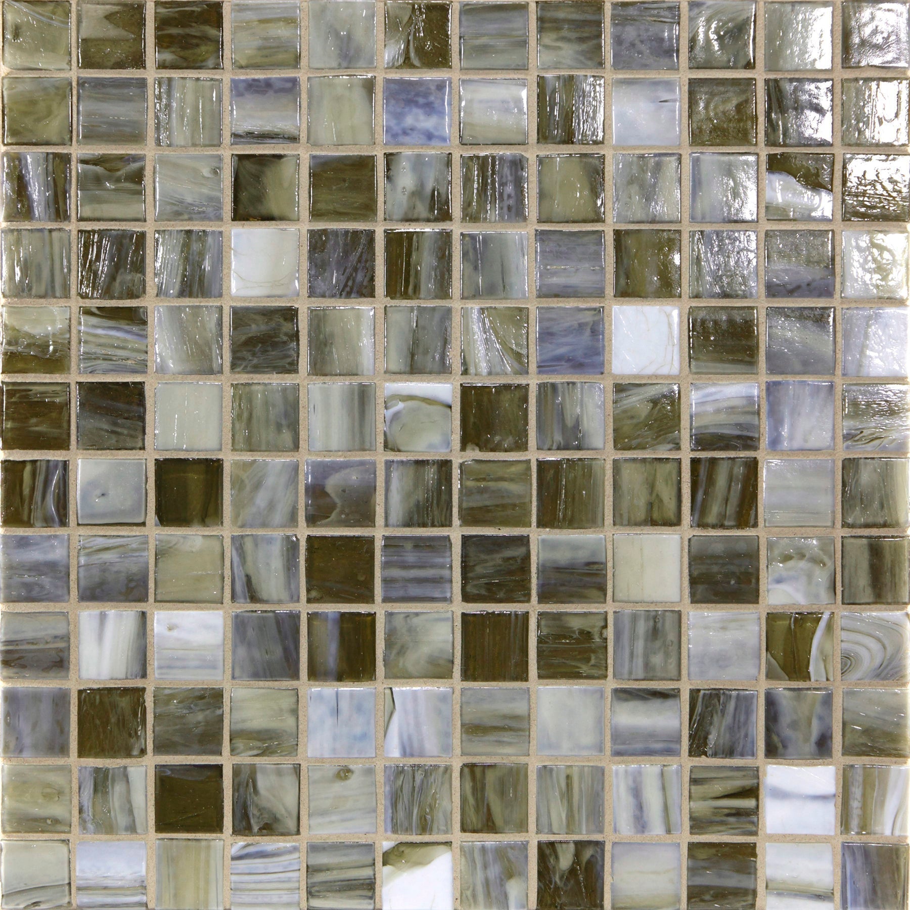 SHIBUI: Ochre 1"x1" Straight Stack Field Mosaic (12.51"x12.51" | natural)