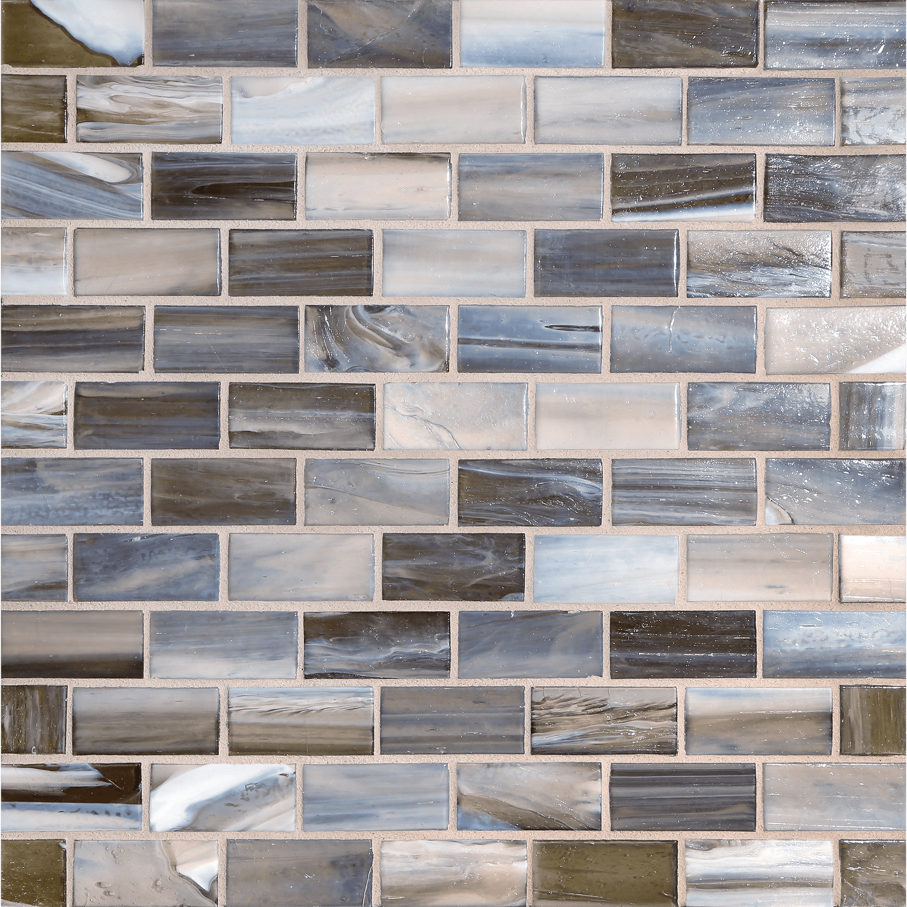 SHIBUI: Ochre 1"x2" Staggered Joint Field Mosaic (11.52"x12.51" | natural)