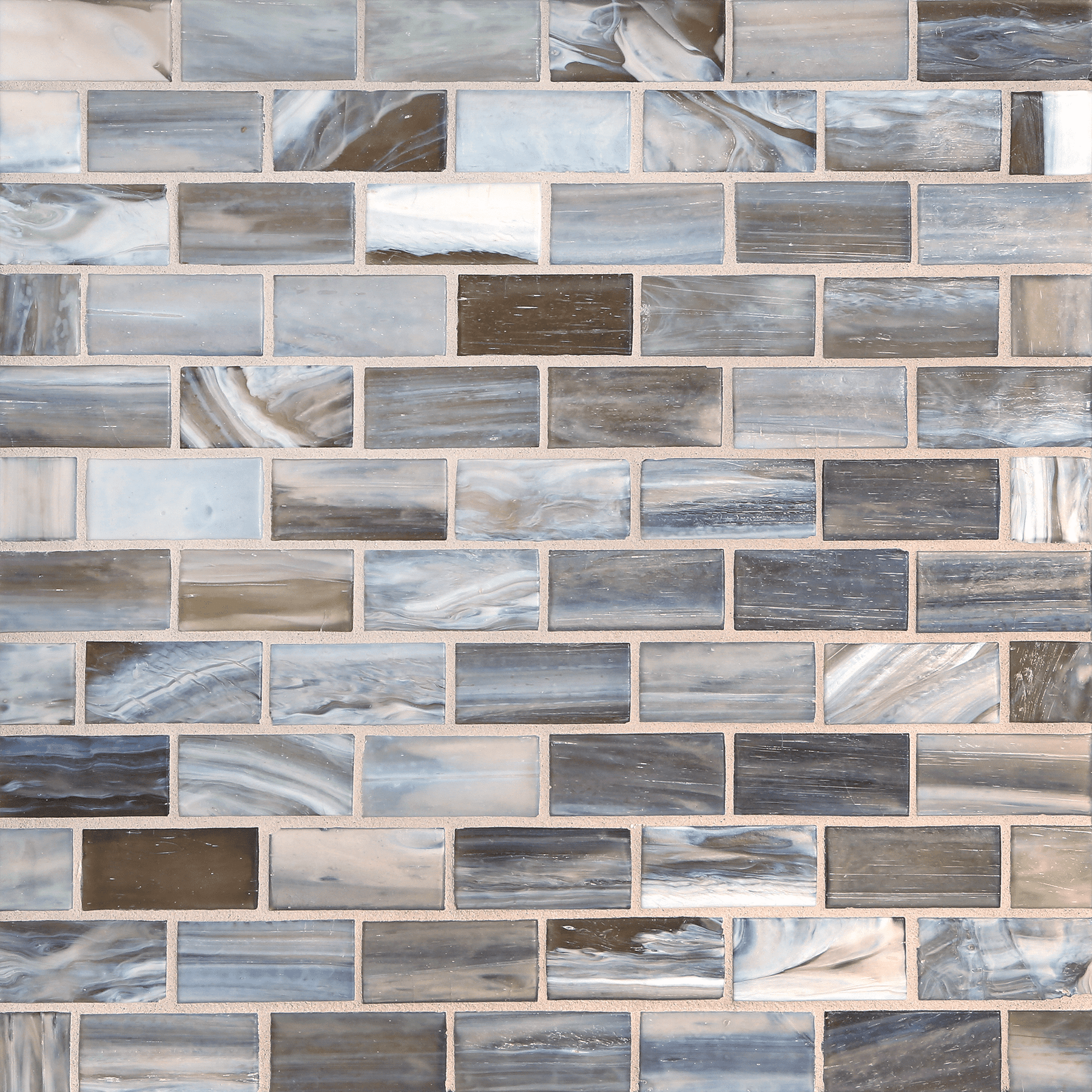 SHIBUI: Ochre 1"x2" Staggered Joint Field Mosaic (11.52"x12.51" | silk)