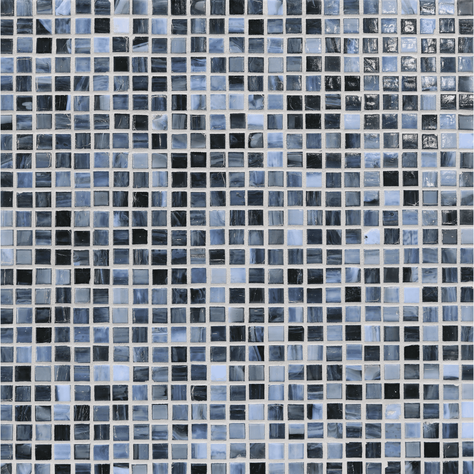 SHIBUI: Sevres Blue 0.5"x0.5" Straight Stack Field Mosaic (12.52"x12.52" | natural)