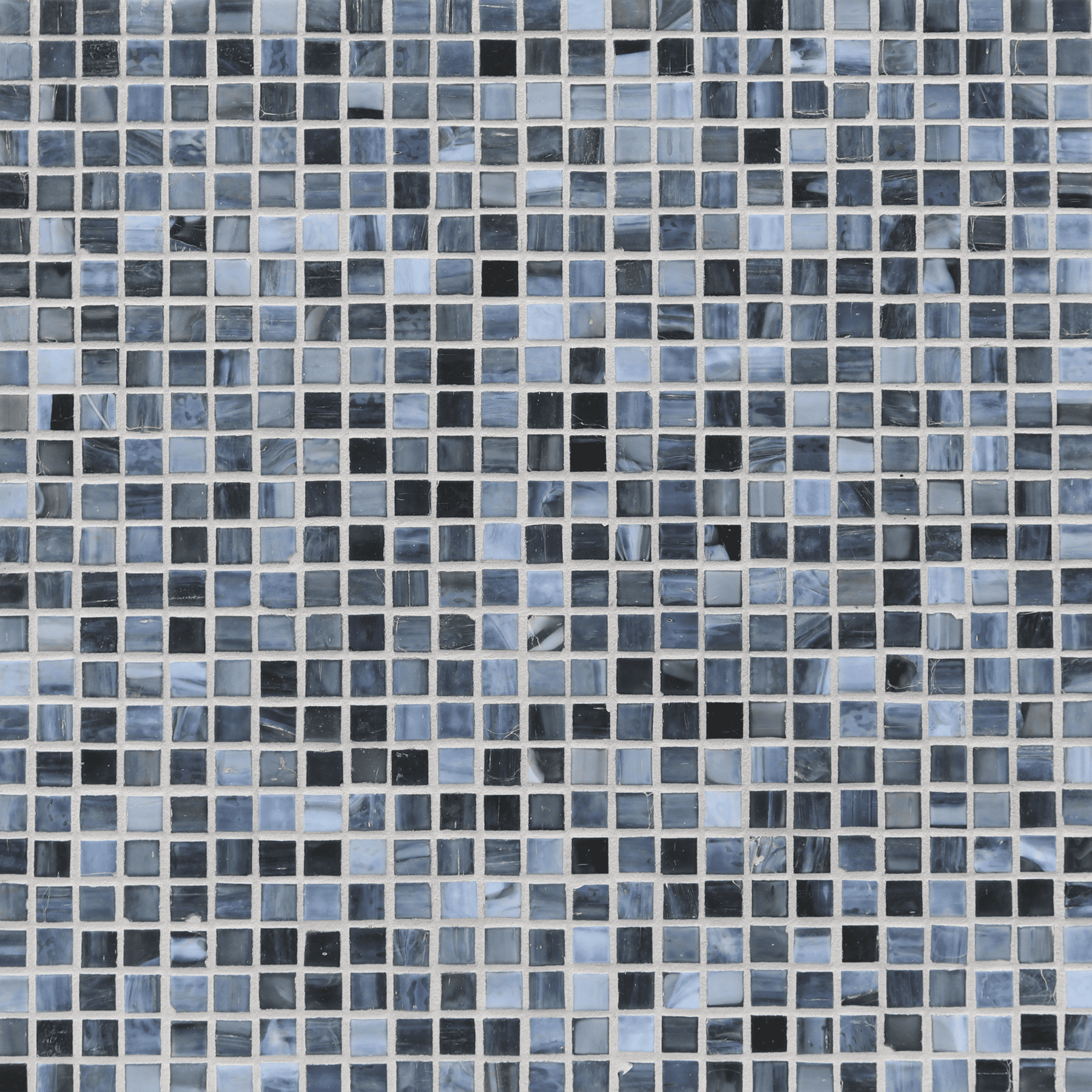 SHIBUI: Sevres Blue 0.5"x0.5" Straight Stack Field Mosaic (12.52"x12.52" | silk)