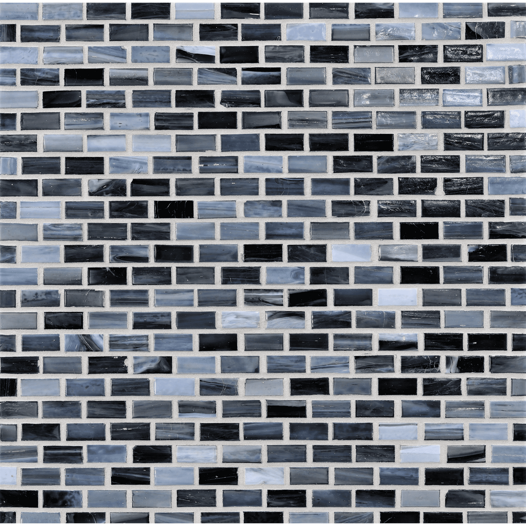 SHIBUI: Sevres Blue 0.5"x1" Staggered Joint Field Mosaic (12.51"x12.51" | natural)