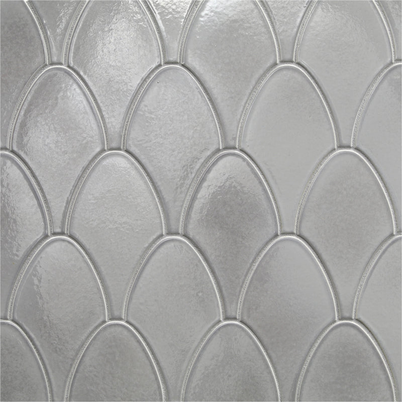 SHINJU: Moonstone Stingray Scales Field Mosaic (9.06"x12.24" | semi glossy)