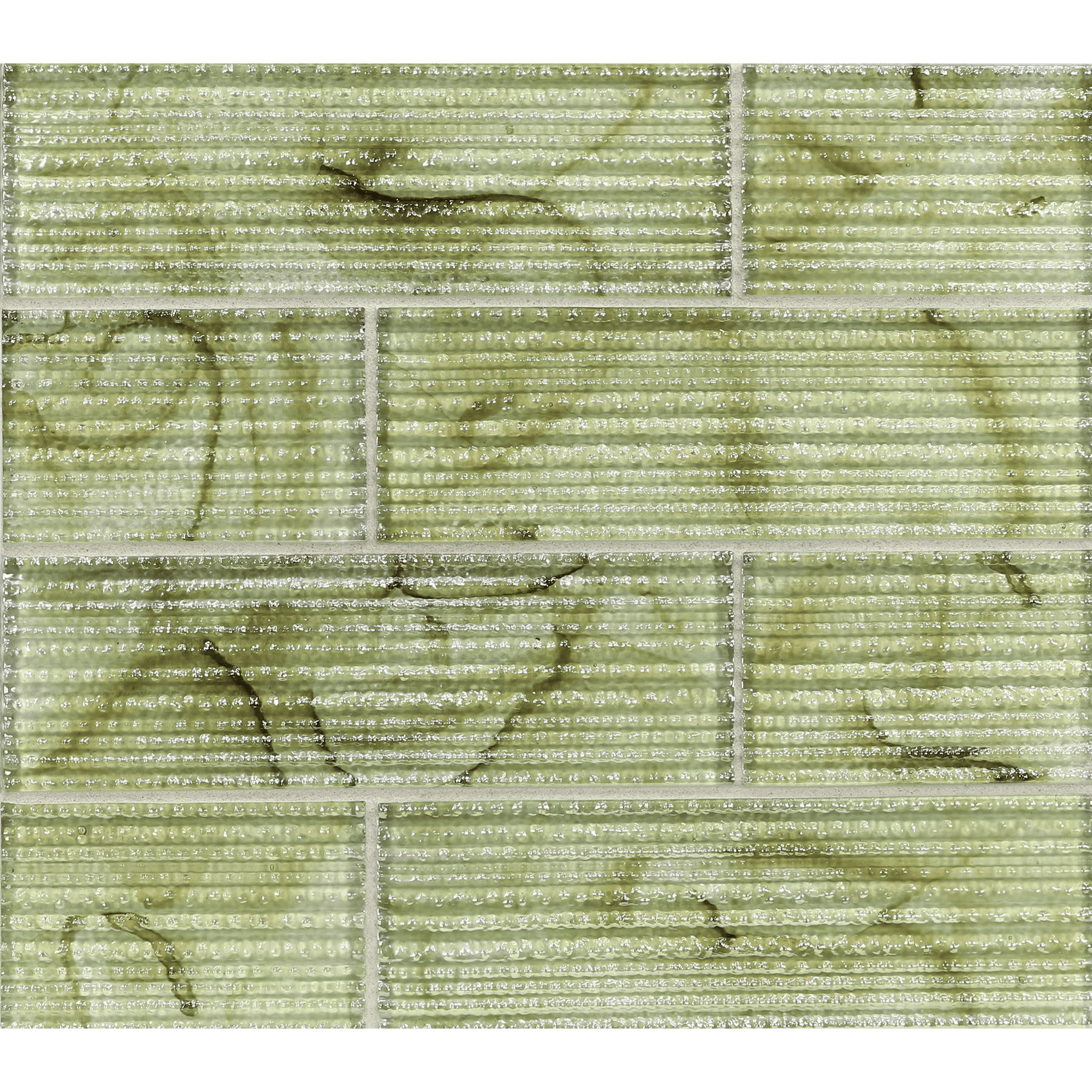 SONARE: Foliage Sonic Rectangle Field Tile (3"x9" | pearl)