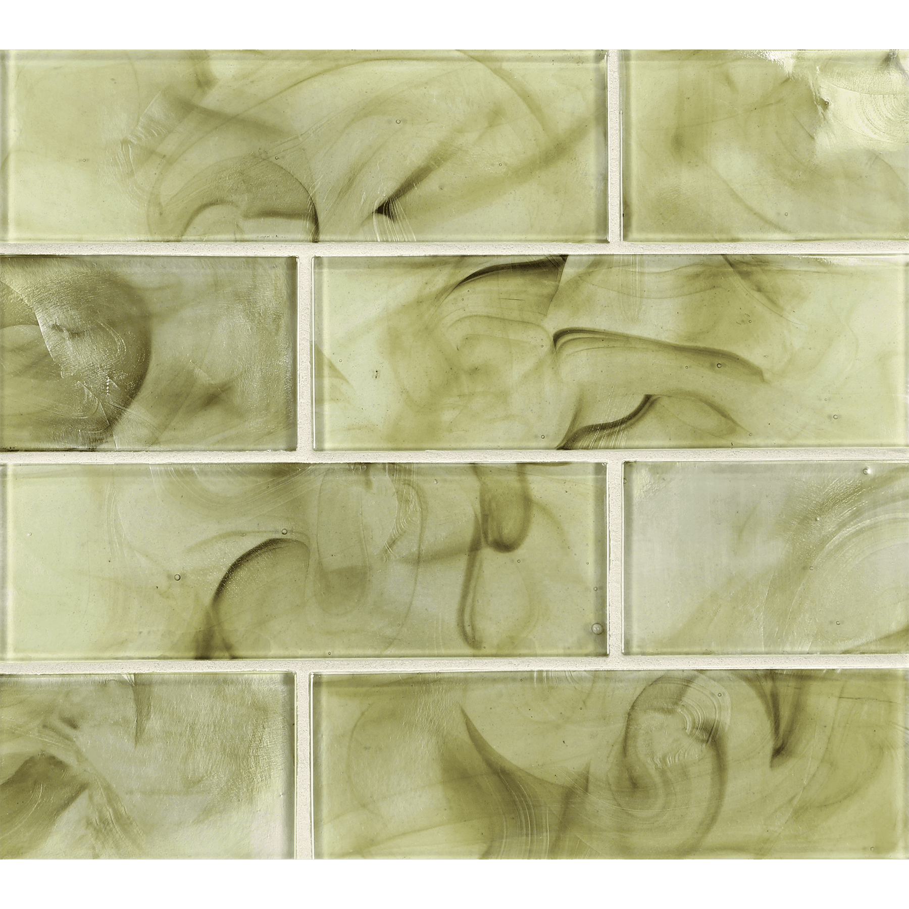 SONARE: Foliage Tone Rectangle Field Tile (3"x9" | pearl)