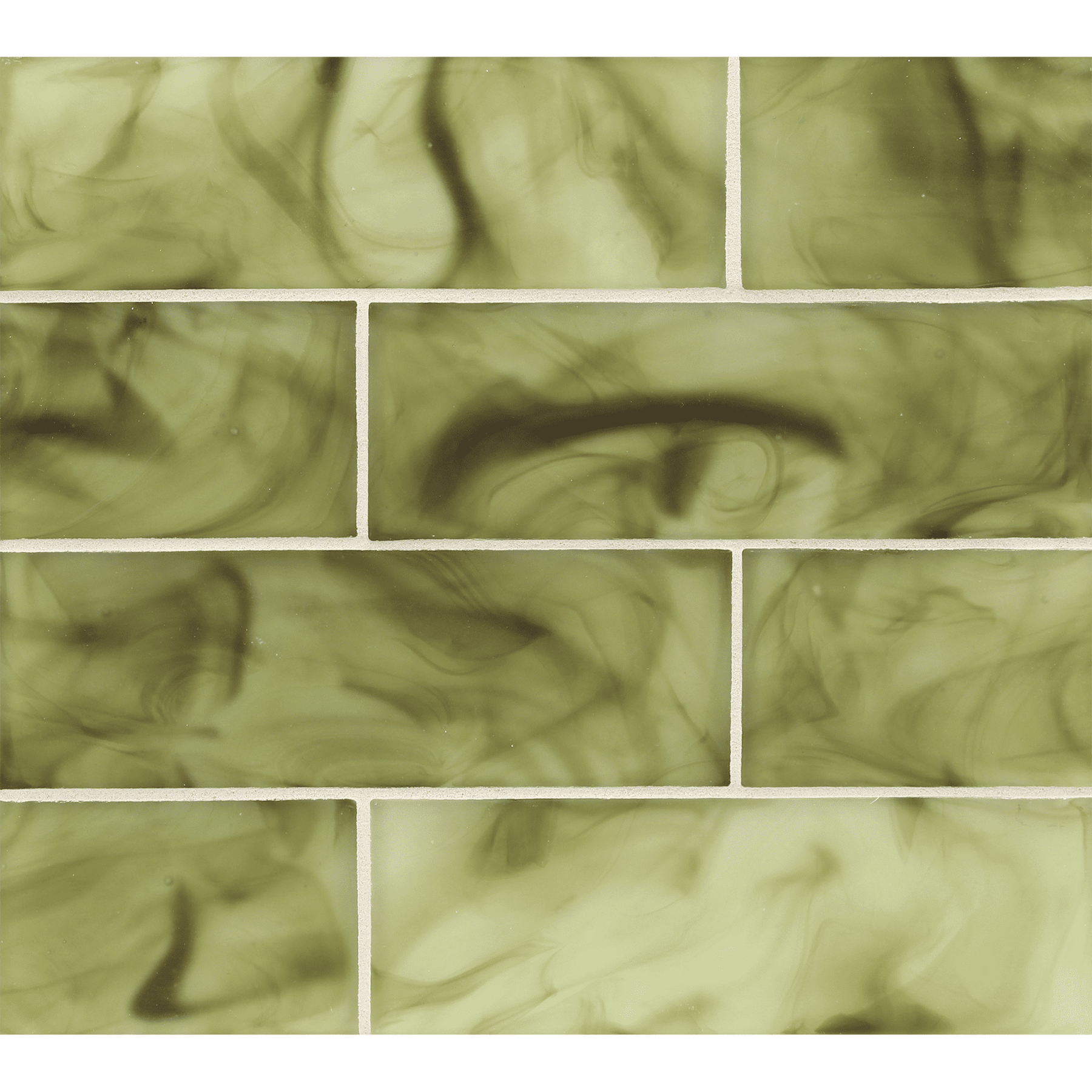 SONARE: Foliage Tone Rectangle Field Tile (3"x9" | silk)