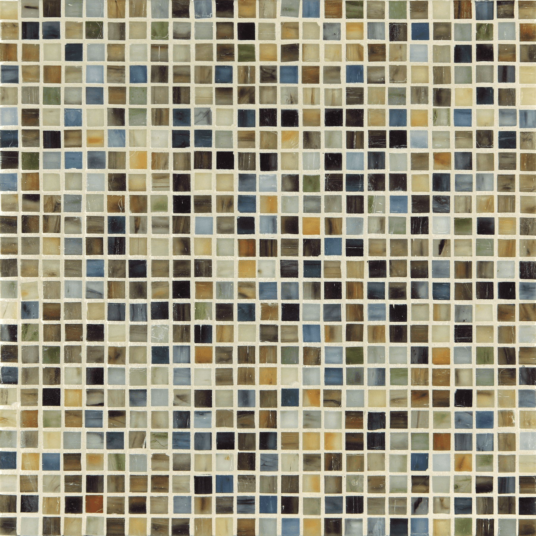 TOZEN: Ahou 0.5"x0.5" Straight Stack Field Mosaic (12.52"x12.52" | silk)