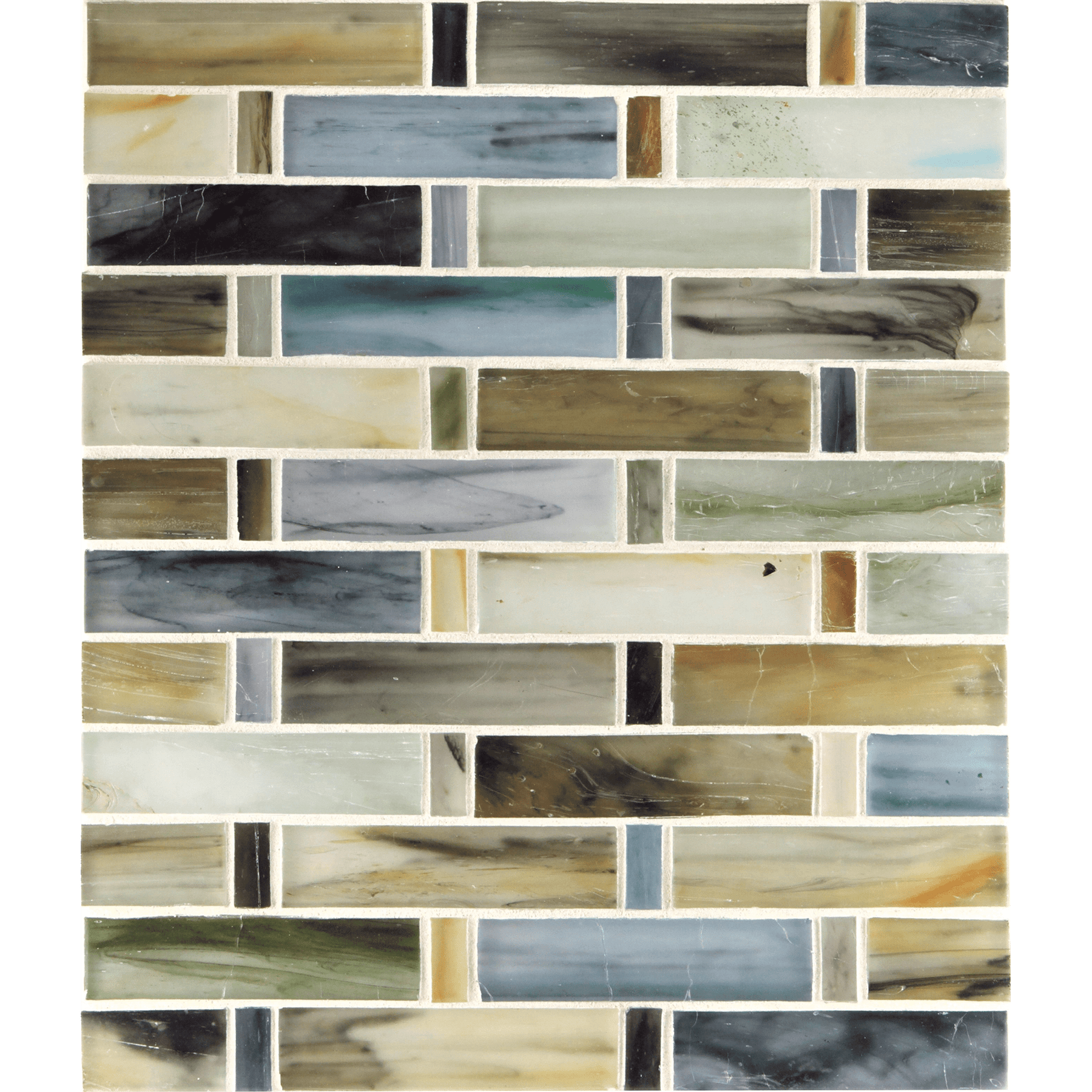 TOZEN: Ahou Tresse Offset Field Mosaic (9.00"x12.50" | silk)