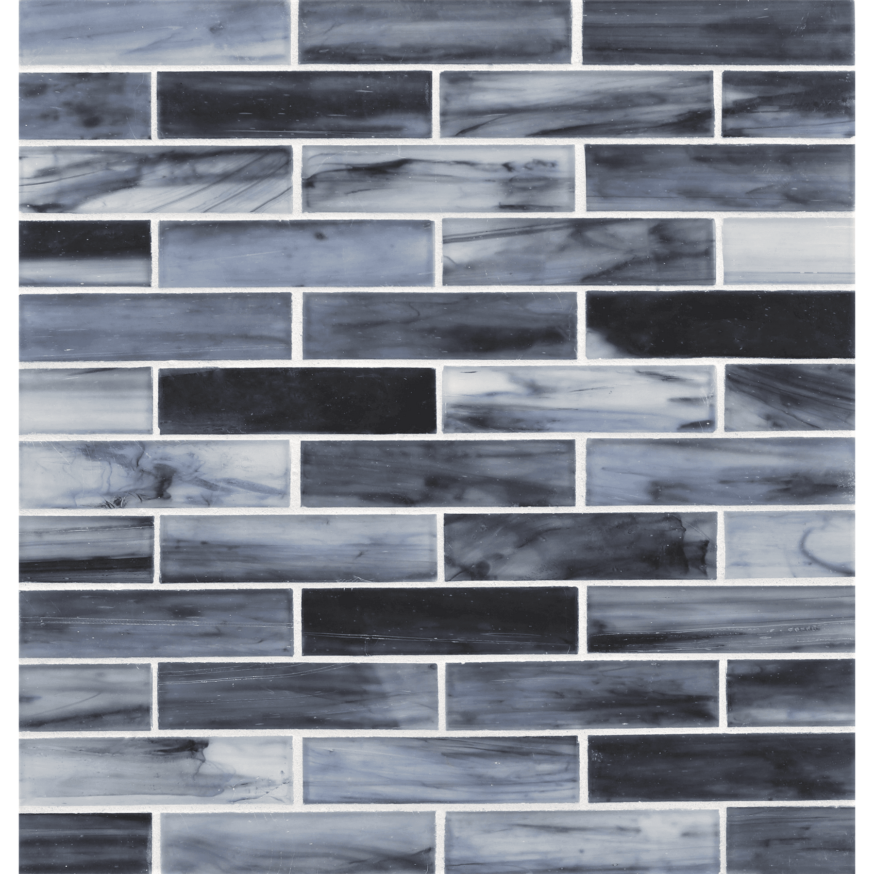 TOZEN: Argon 1"x4" Staggered Joint Field Mosaic (9.92"x12.41" | silk)