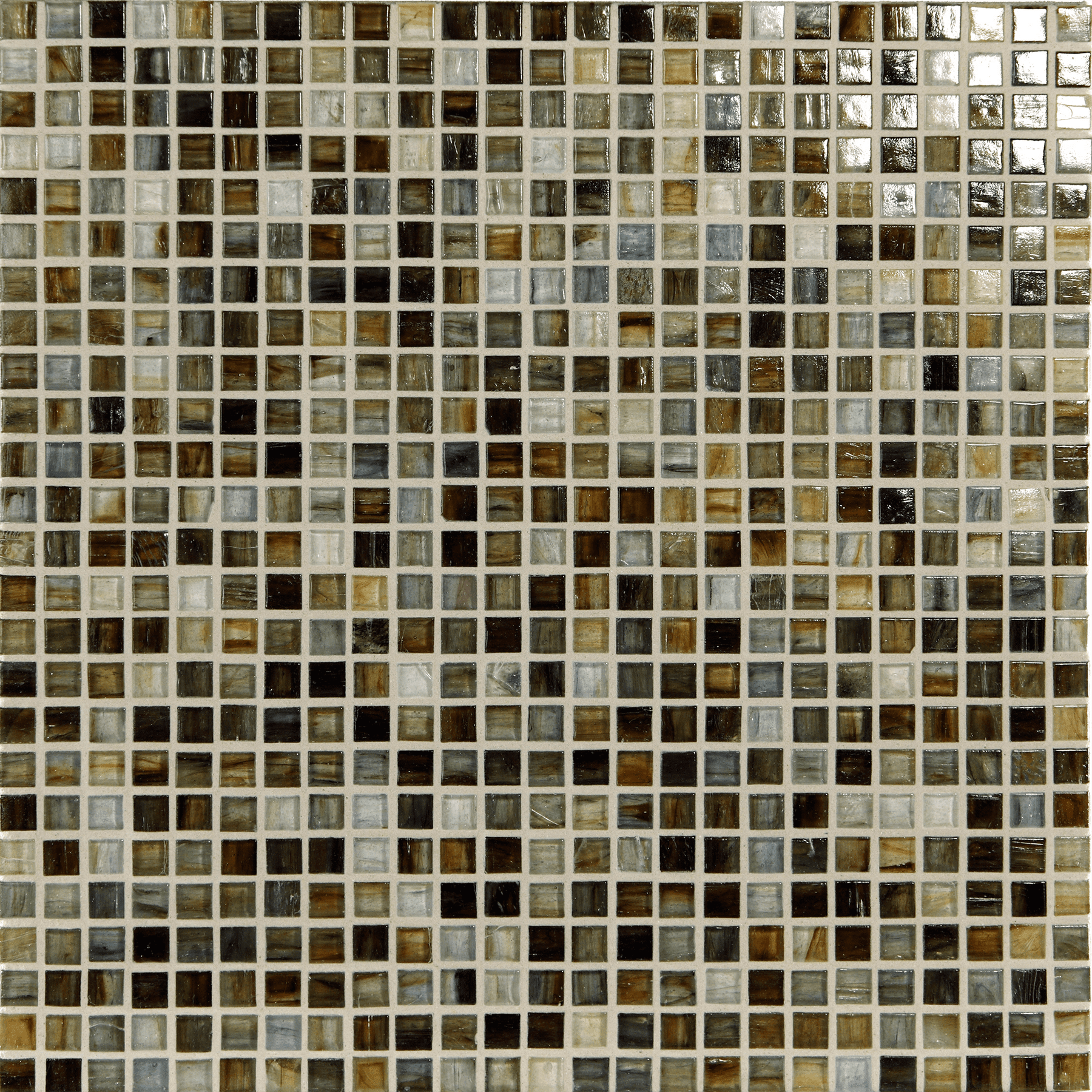 TOZEN: Copper 0.5"x0.5" Straight Stack Field Mosaic (12.52"x12.52" | natural)