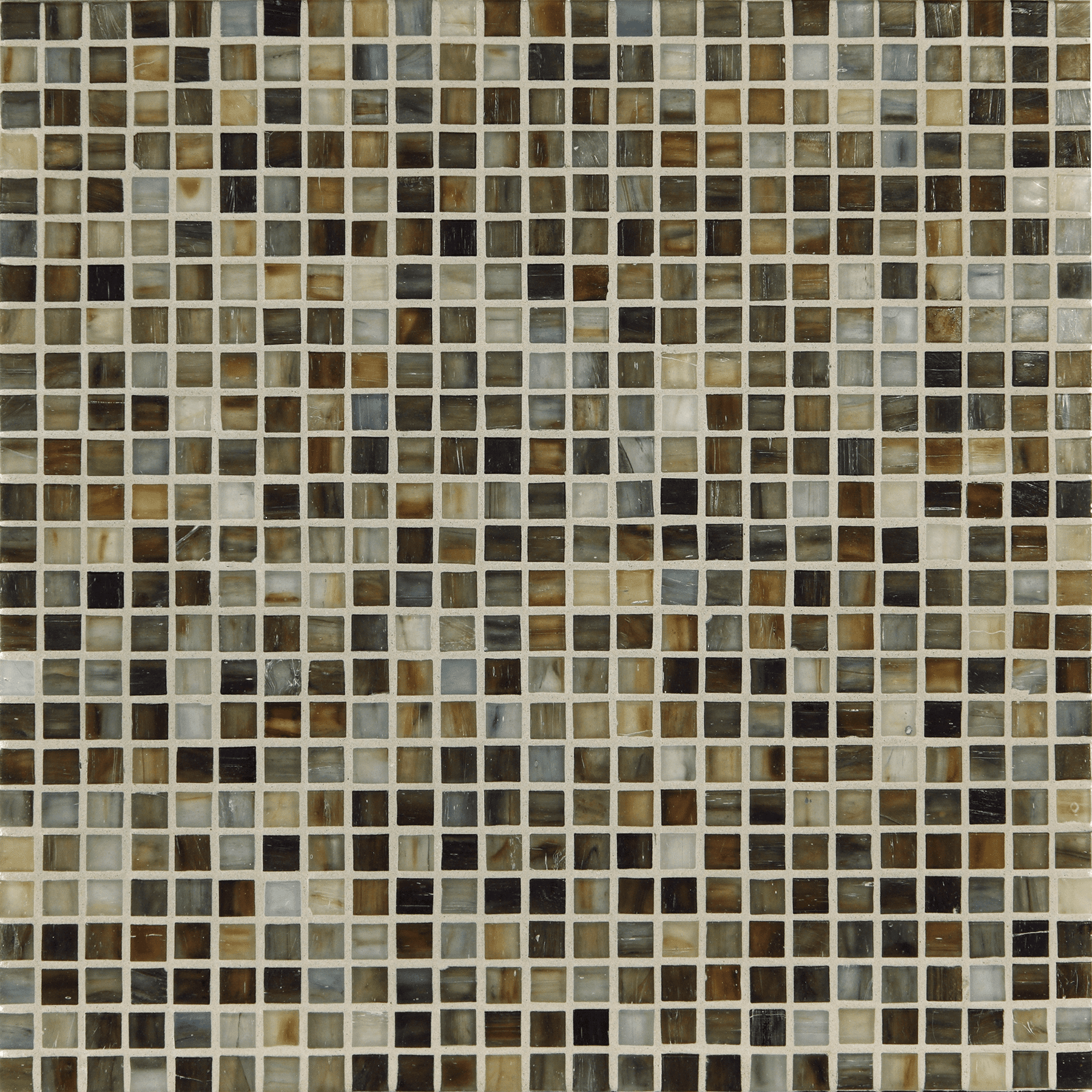TOZEN: Copper 0.5"x0.5" Straight Stack Field Mosaic (12.52"x12.52" | silk)