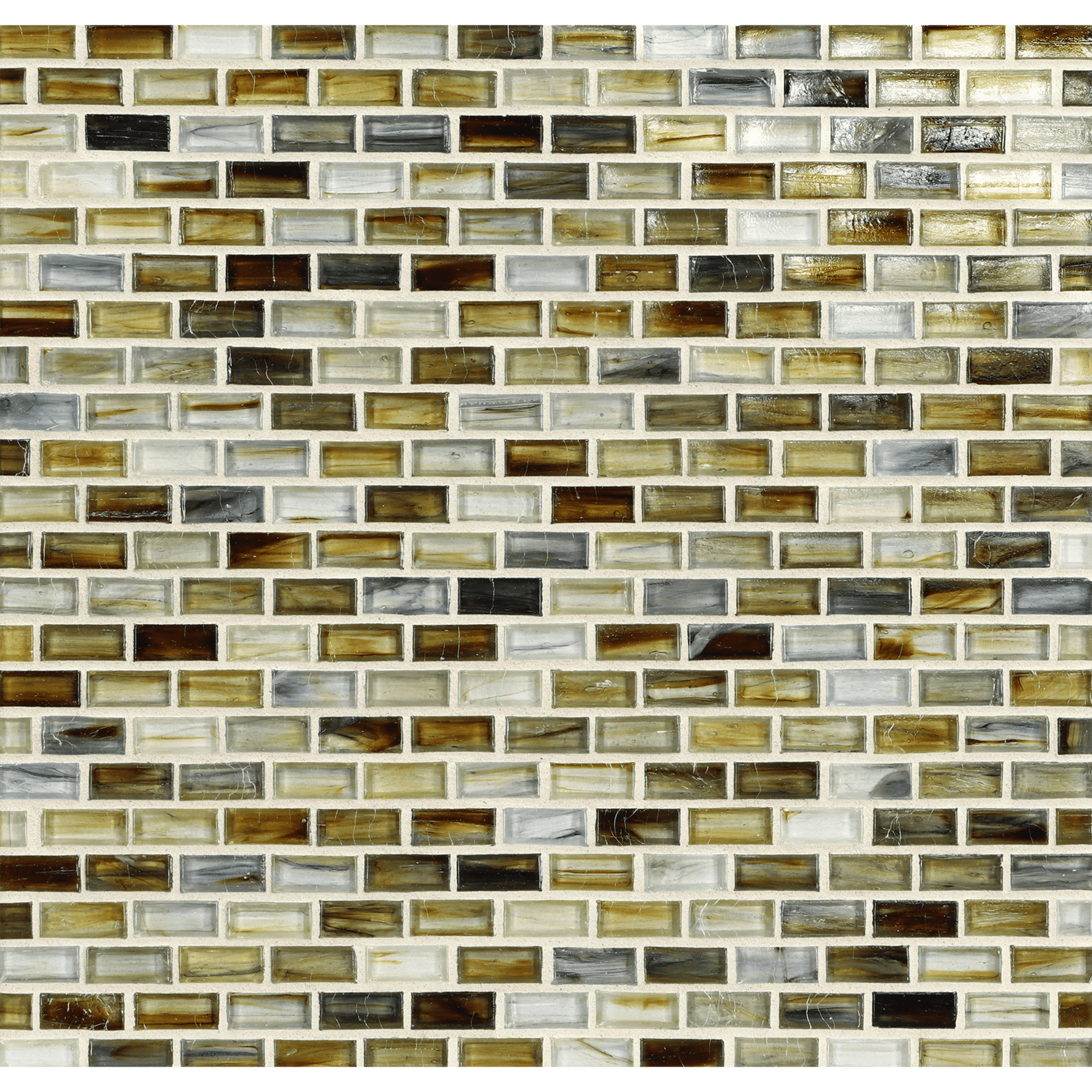 TOZEN: Copper 0.5"x1" Staggered Joint Field Mosaic (12.51"x12.51" | natural)