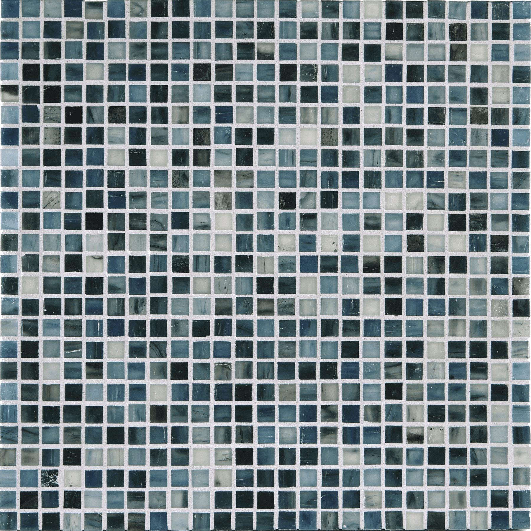 TOZEN: Iodine 0.5"x0.5" Straight Stack Field Mosaic (12.52"x12.52" | silk)