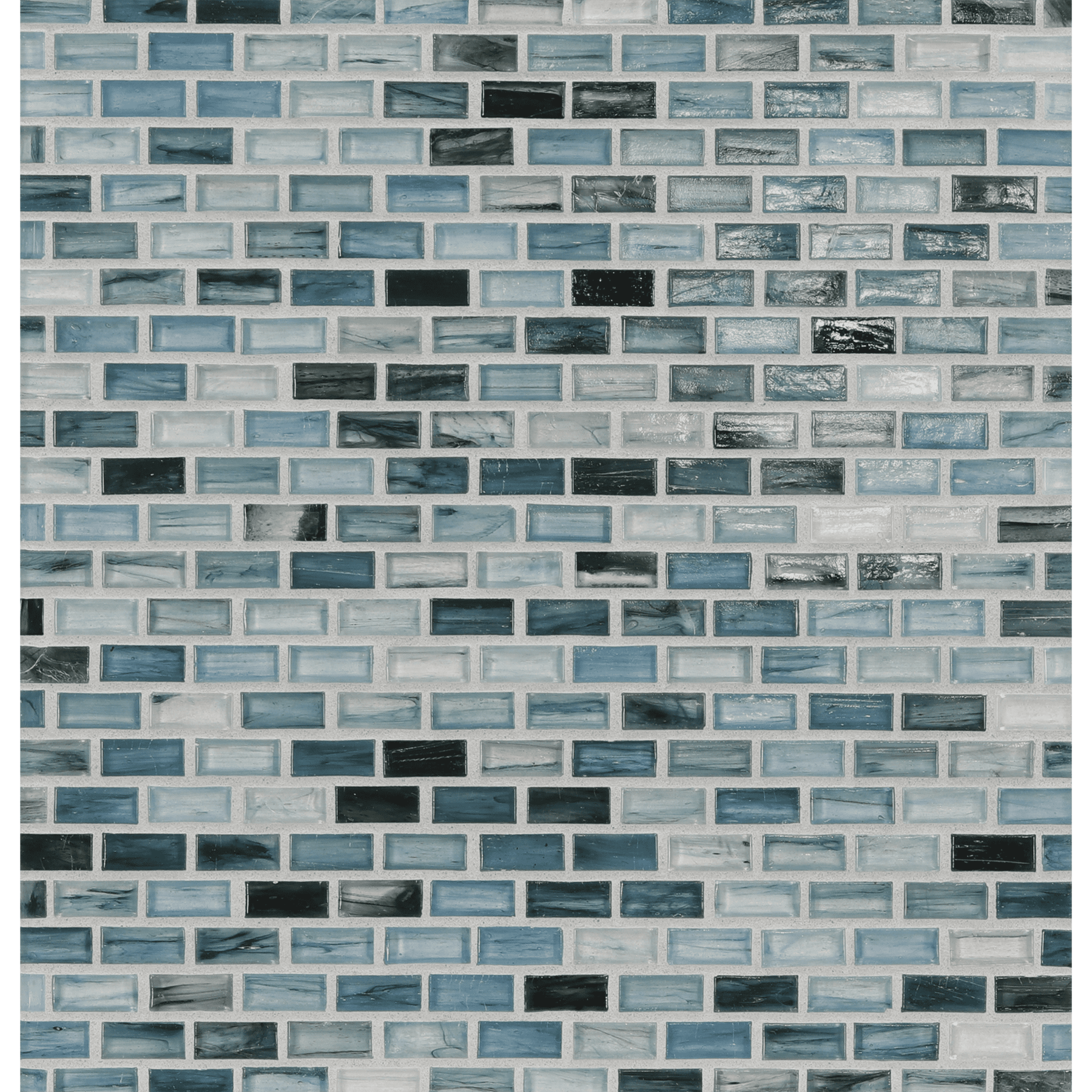 TOZEN: Iodine 0.5"x1" Staggered Joint Field Mosaic (12.51"x12.51" | natural)