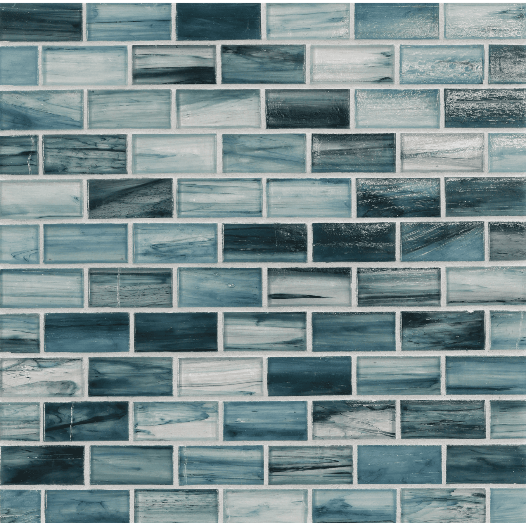 TOZEN: Iodine 1"x2" Staggered Joint Field Mosaic (11.52"x12.51" | natural)