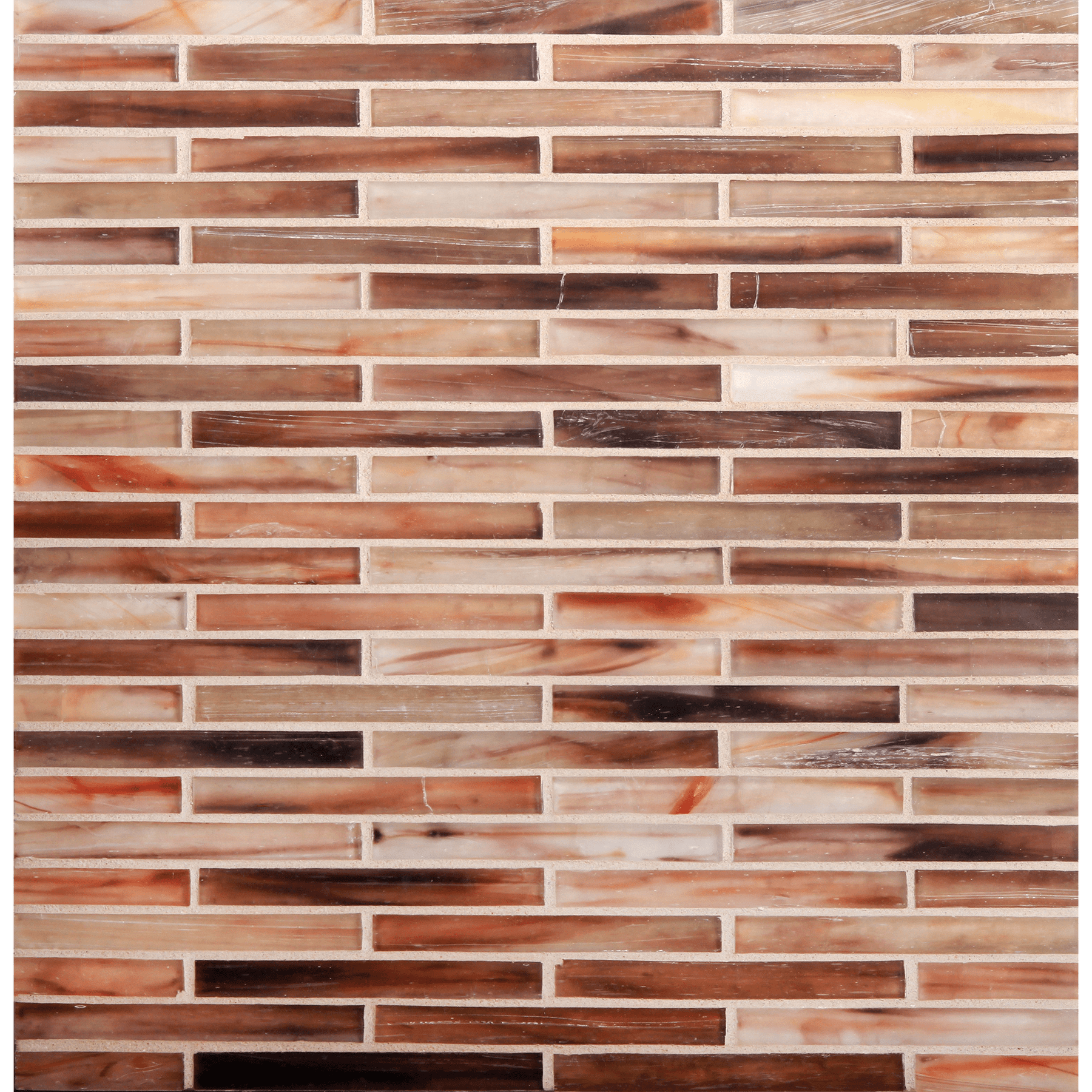 TOZEN: Lithium 0.5"x4" Staggered Joint Field Mosaic (9.92"x12.14" | silk)