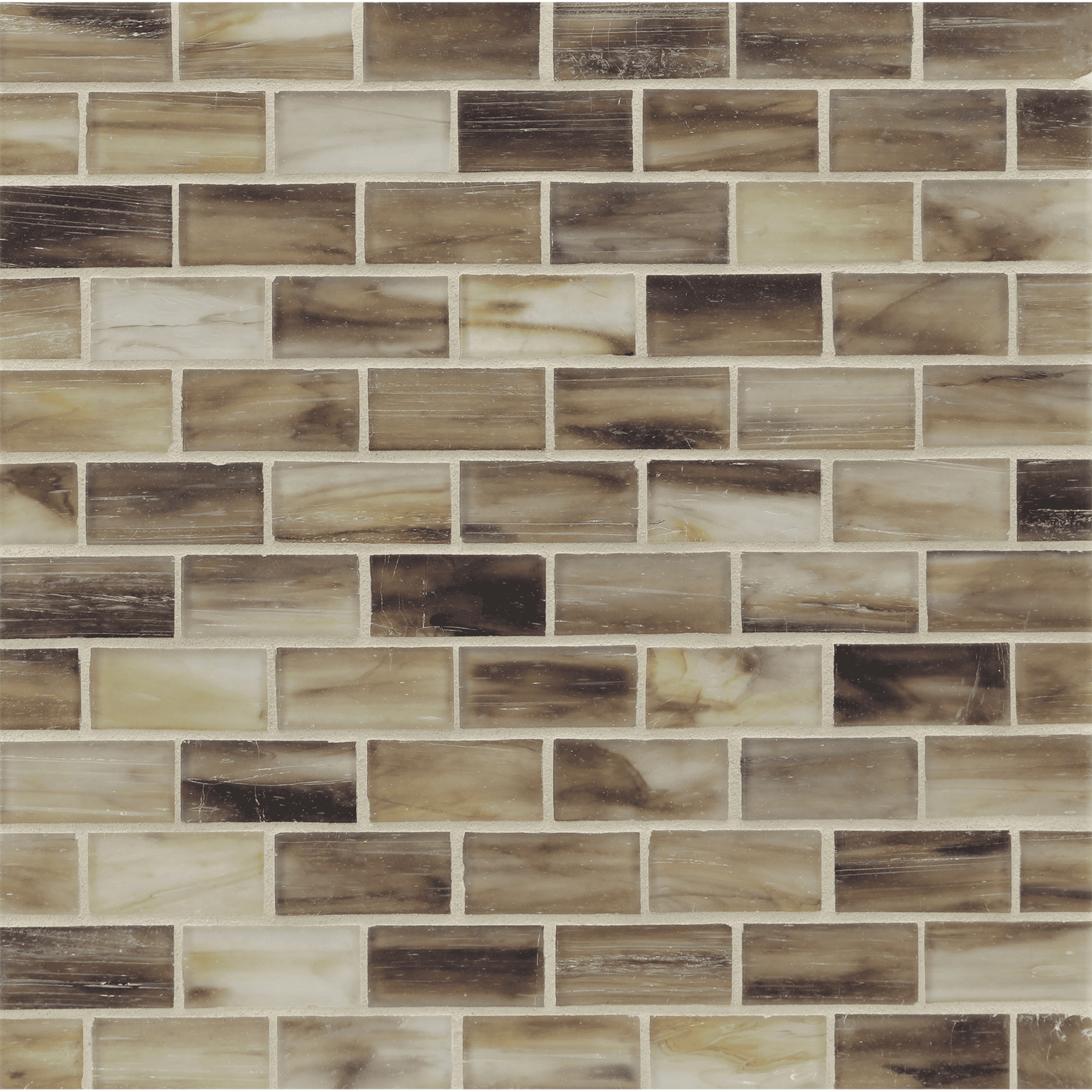 TOZEN: Lithium 1"x2" Staggered Joint Field Mosaic (11.52"x12.51" | silk)