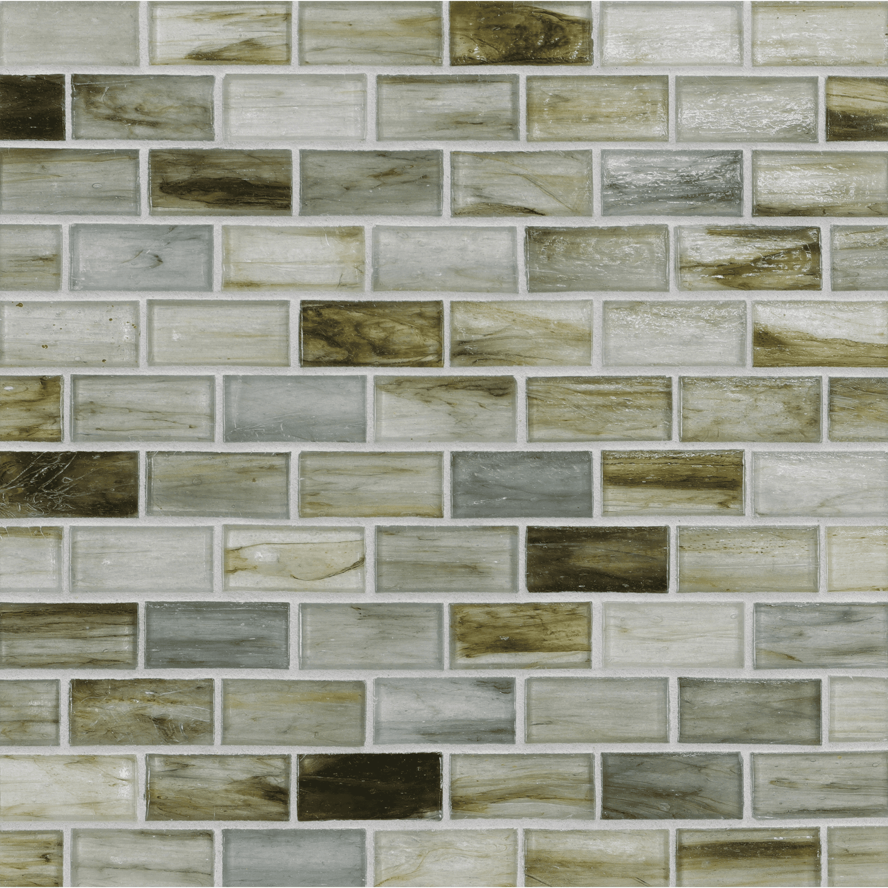 TOZEN: Strontium 1"x2" Staggered Joint Field Mosaic (11.52"x12.51" | natural)