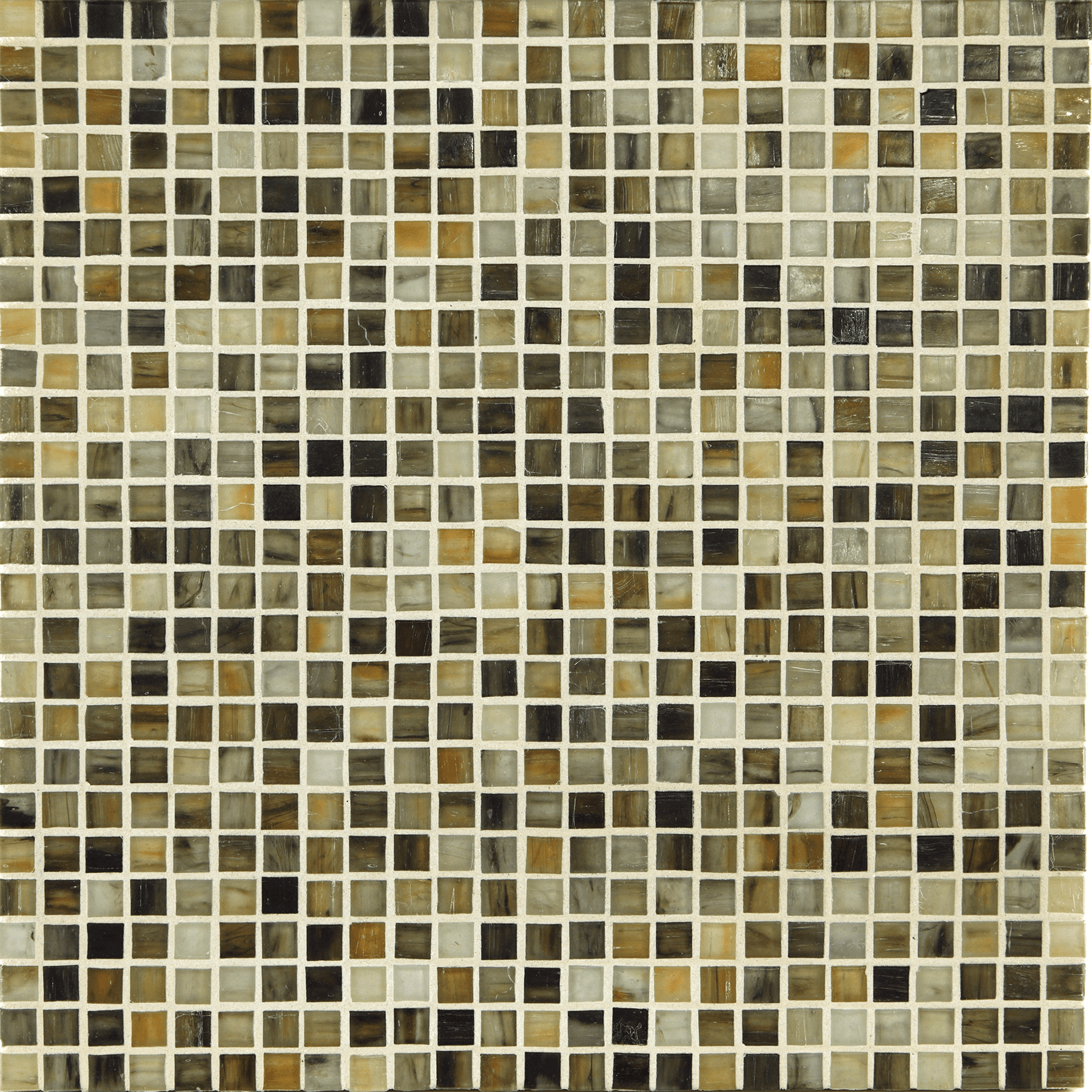 TOZEN: Tin 0.5"x0.5" Straight Stack Field Mosaic (12.52"x12.52" | silk)