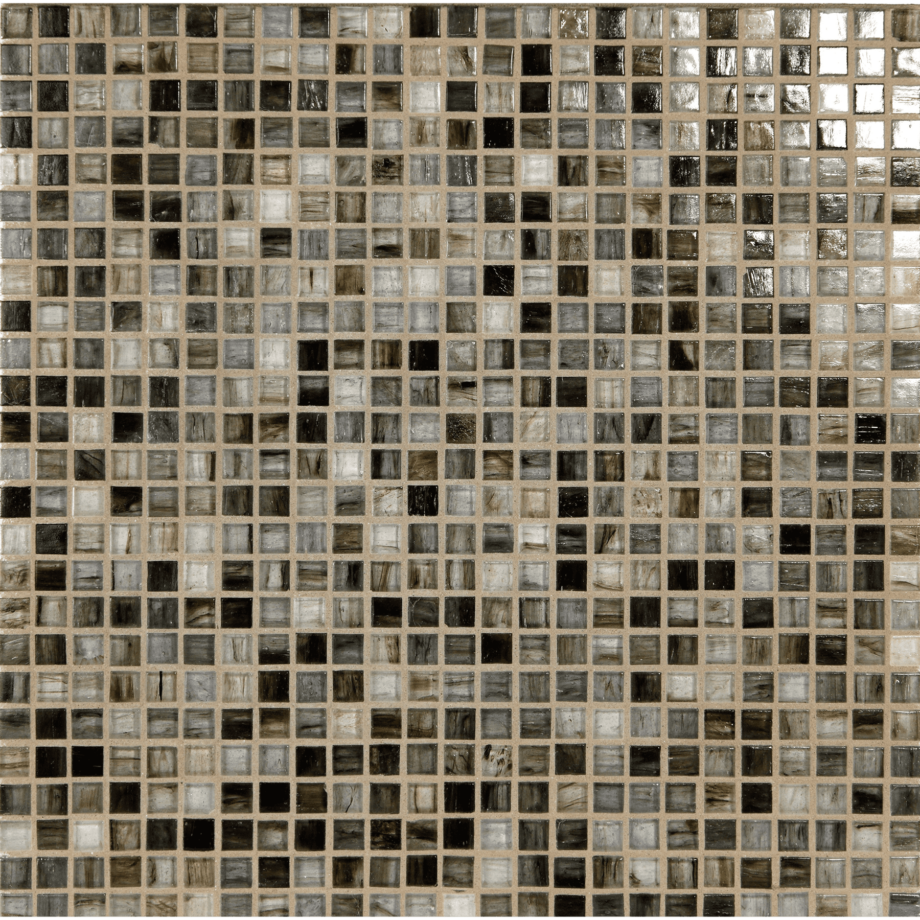 TOZEN: Vanadium 0.5"x0.5" Straight Stack Field Mosaic (12.52"x12.52" | natural)