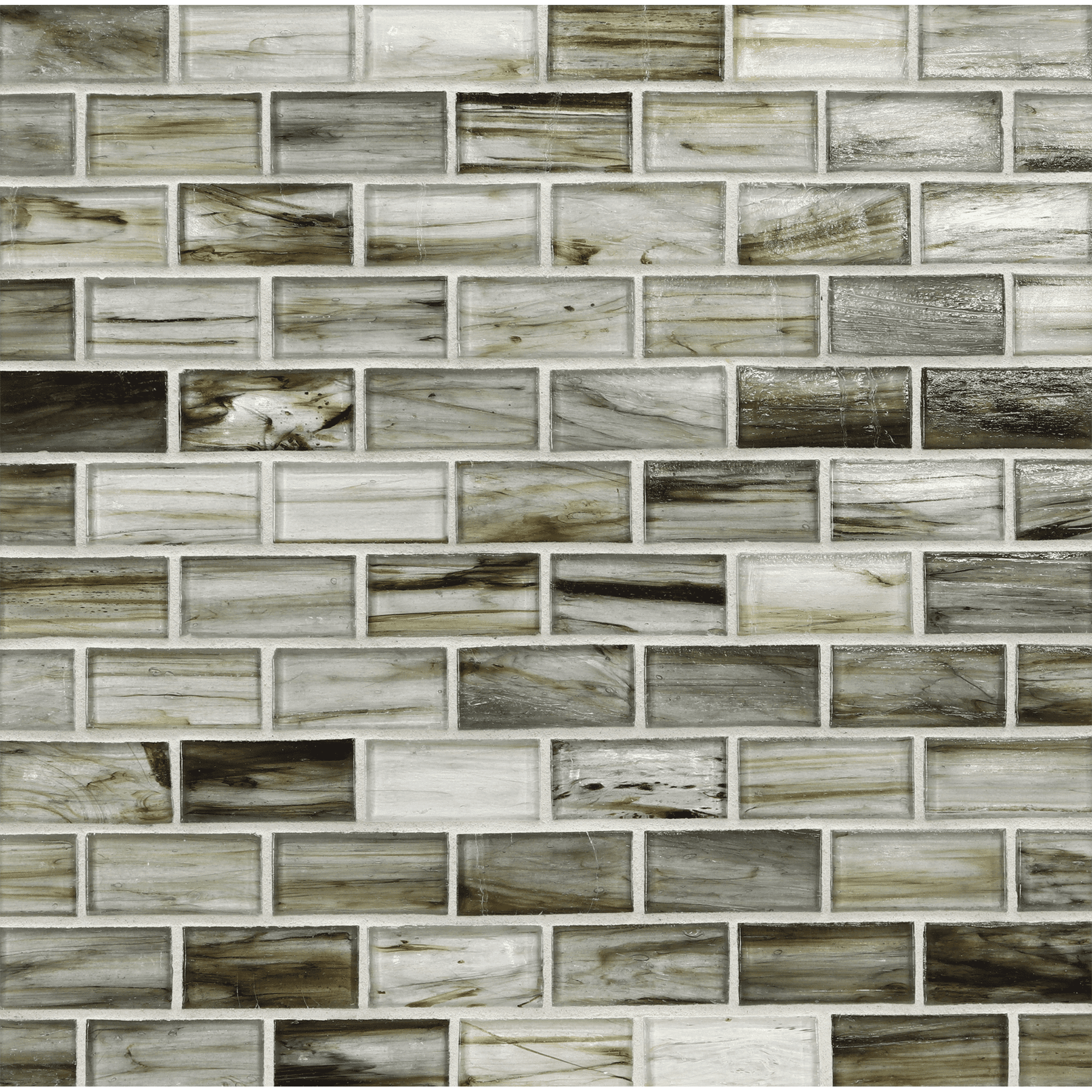 TOZEN: Vanadium 1"x2" Staggered Joint Field Mosaic (11.52"x12.51" | natural)