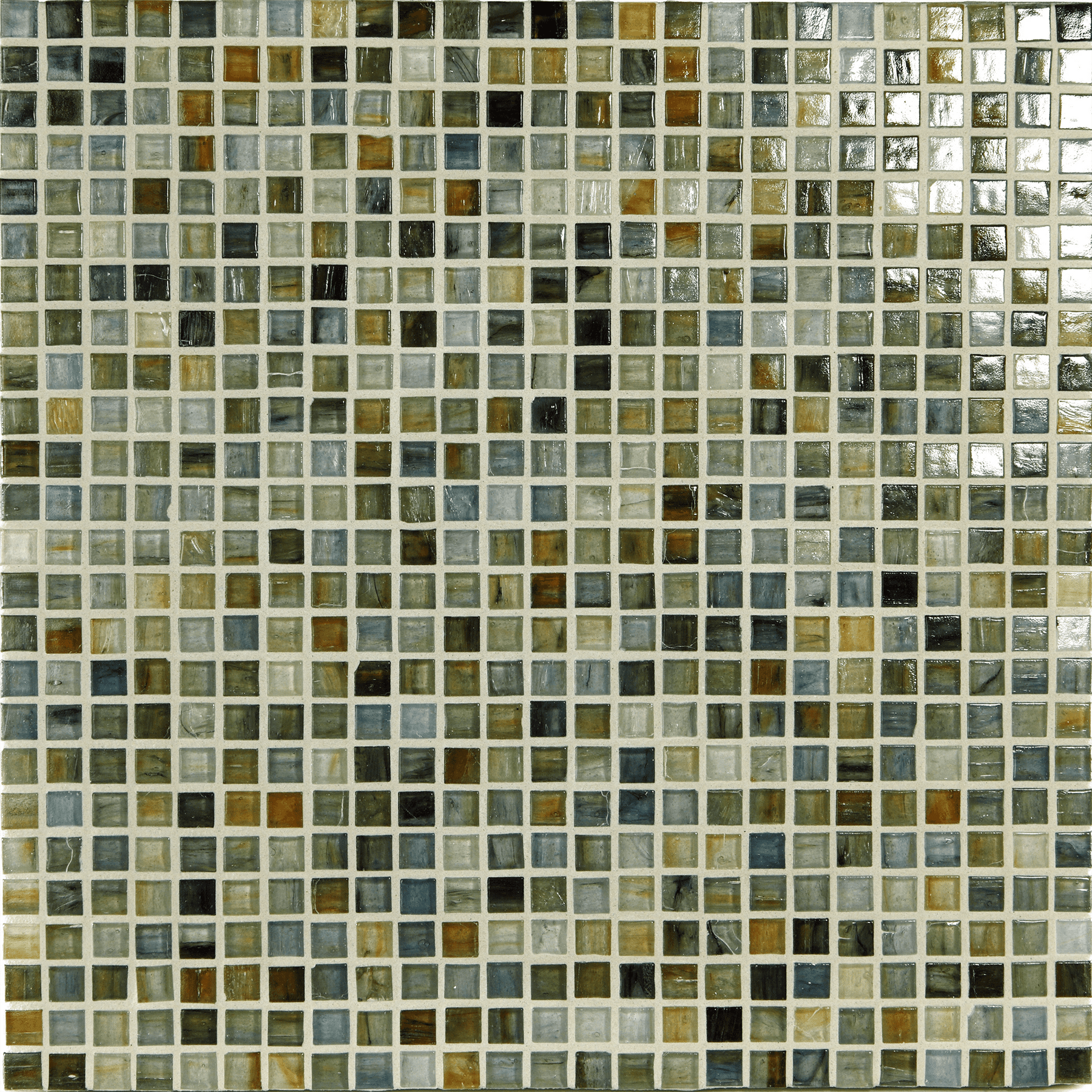 TOZEN: xenon 0.5"x0.5" Straight Stack Field Mosaic (12.52"x12.52" | natural)