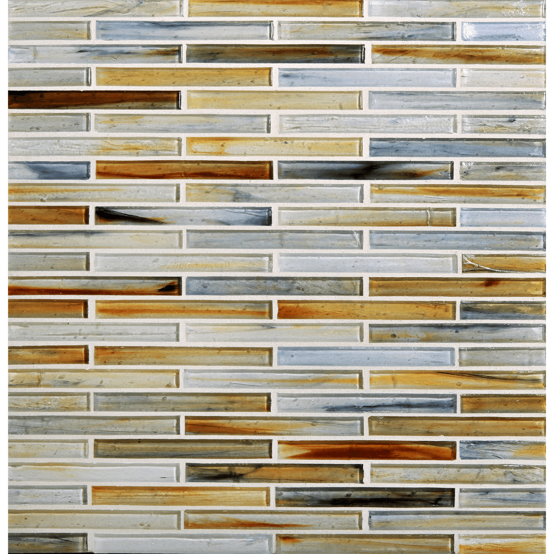 TOZEN: xenon 0.5"x4" Staggered Joint Field Mosaic (9.92"x12.14" | natural)
