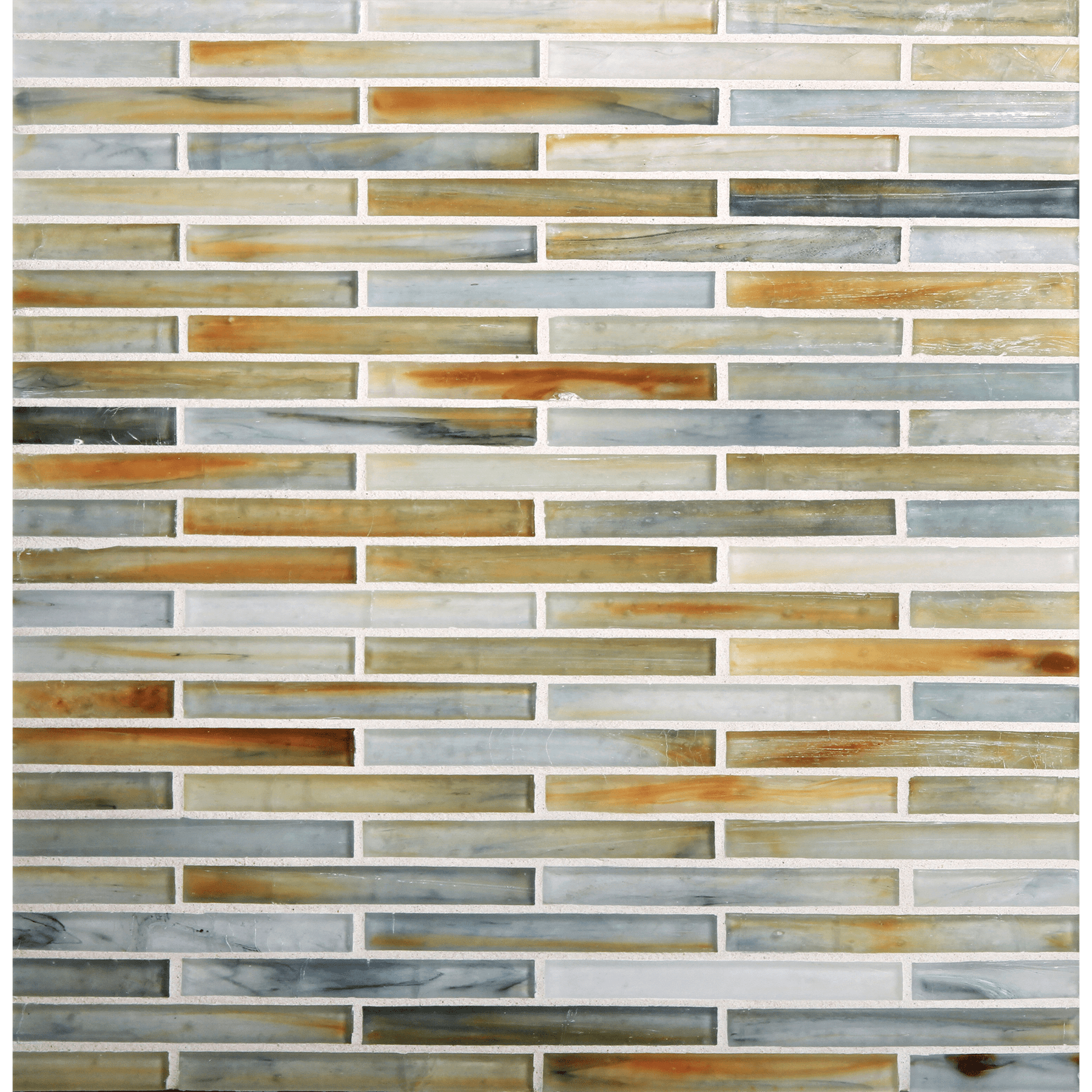 TOZEN: xenon 0.5"x4" Staggered Joint Field Mosaic (9.92"x12.14" | silk)