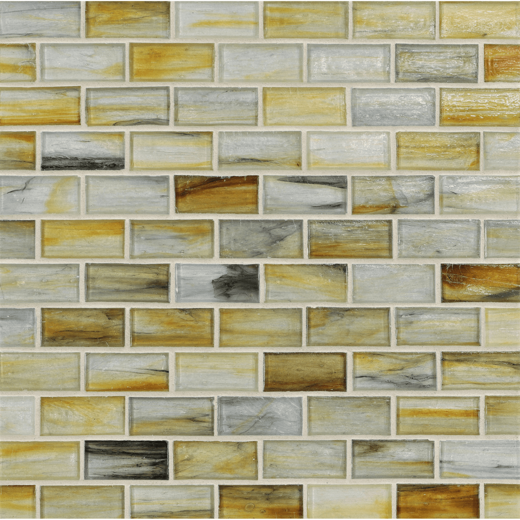 TOZEN: xenon 1"x2" Staggered Joint Field Mosaic (11.52"x12.51" | natural)
