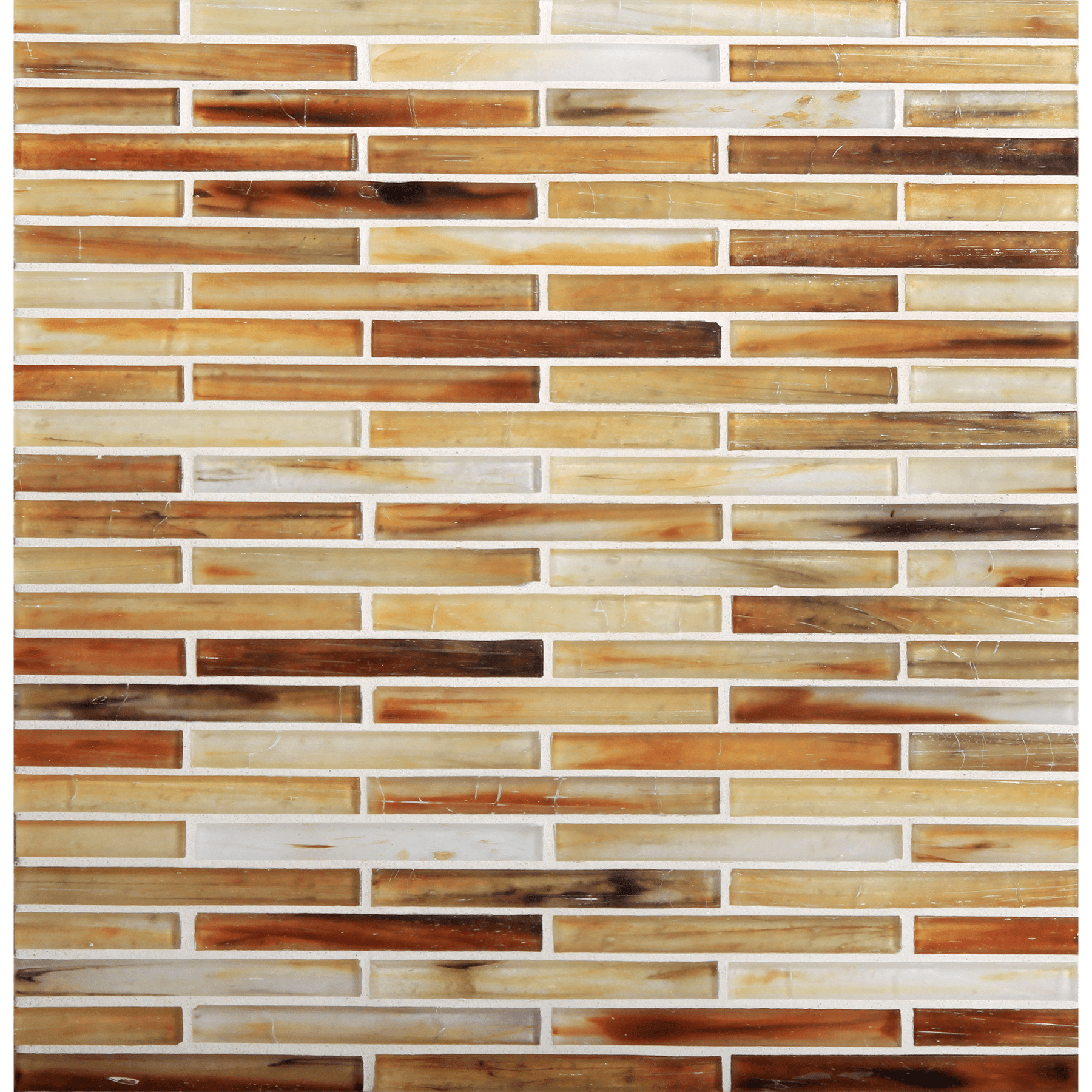 TOZEN: Yttrium 0.5"x4" Staggered Joint Field Mosaic (9.92"x12.14" | silk)