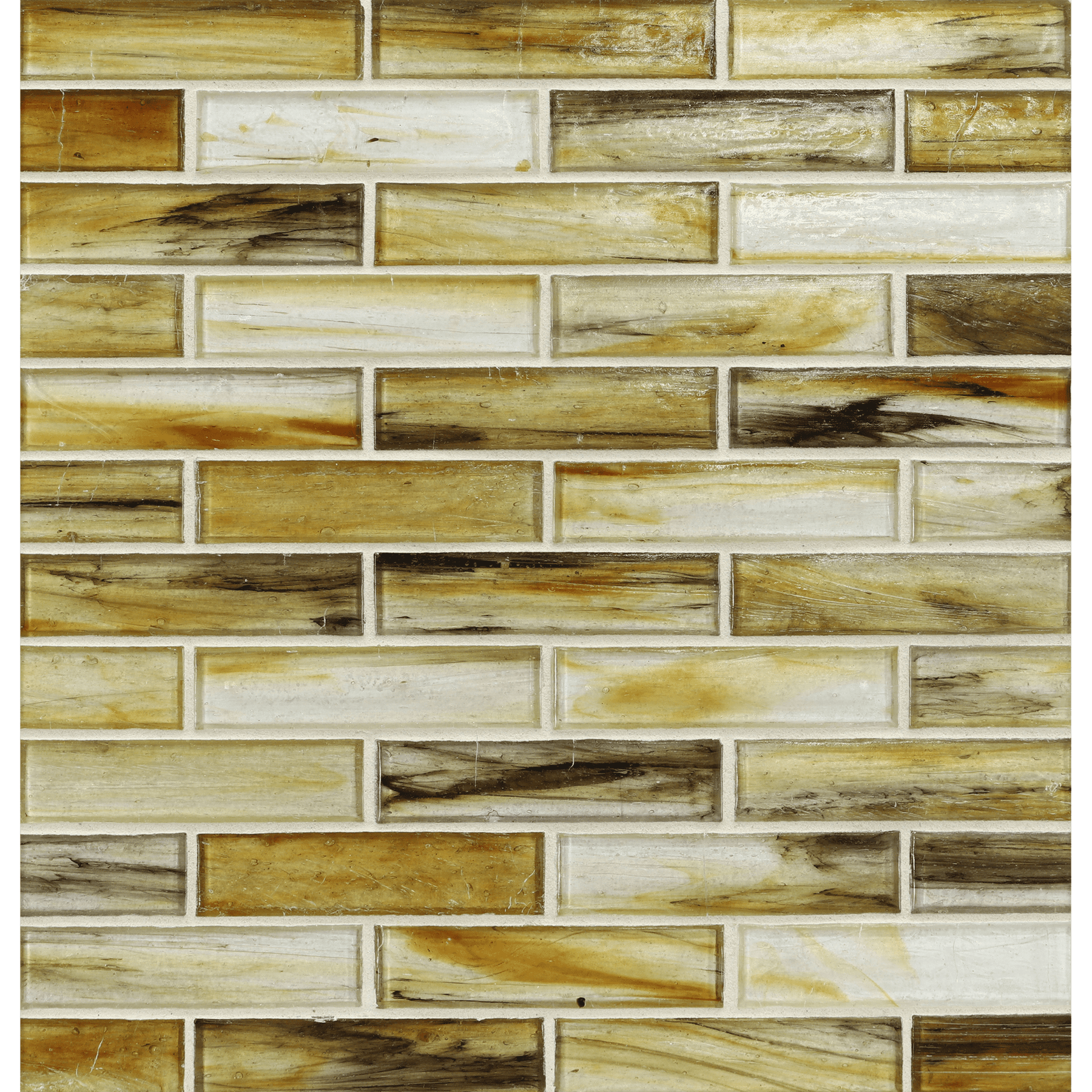 TOZEN: Yttrium 1"x4" Staggered Joint Field Mosaic (9.92"x12.41" | natural)