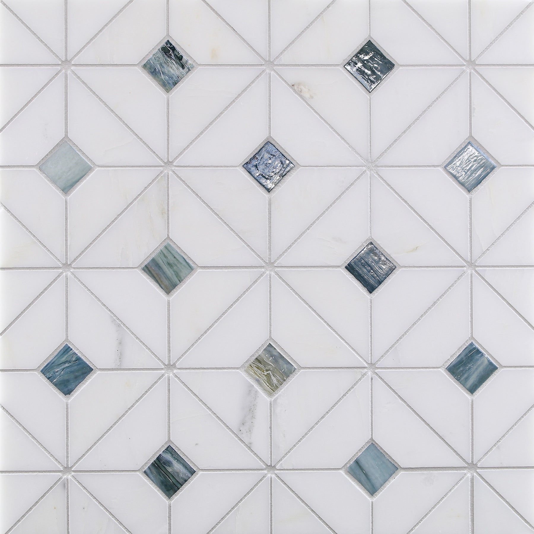 VESUVIO: Palisades Quilt Lattice Field Mosaic (9.76"x9.76" | multi)