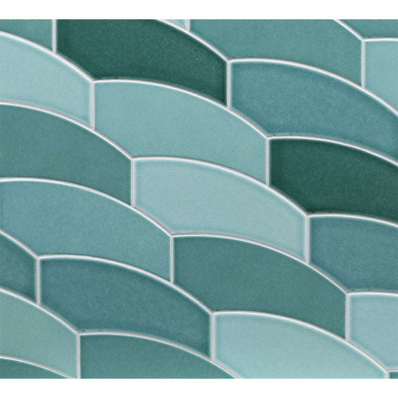 WATERCOLORS: O Keefe Plume Feather Field Tile (3"x9" | matte)