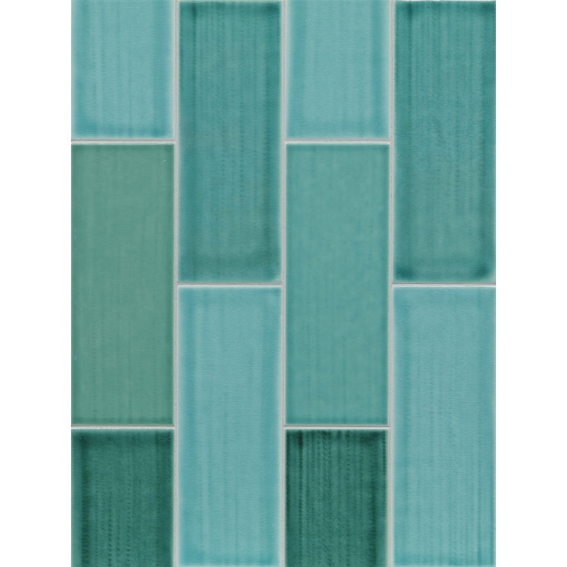 WATERCOLORS: O Keefe Post Rectangle Field Tile (3 1/2"x9 1/2" | matte)