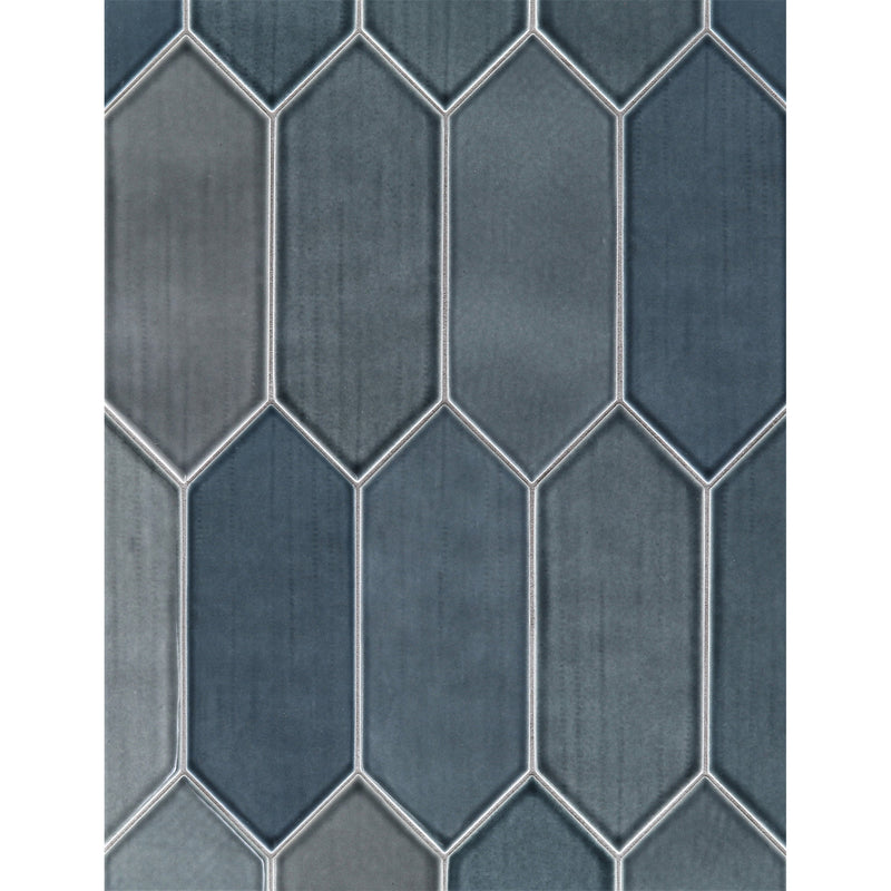 WATERCOLORS: Whitney Picket Field Tile (3 1/2"x9 1/2" | matte)