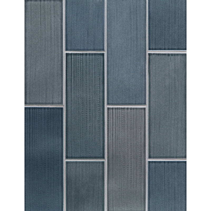 WATERCOLORS: Whitney Post Rectangle Field Tile (3 1/2"x9 1/2" | matte)
