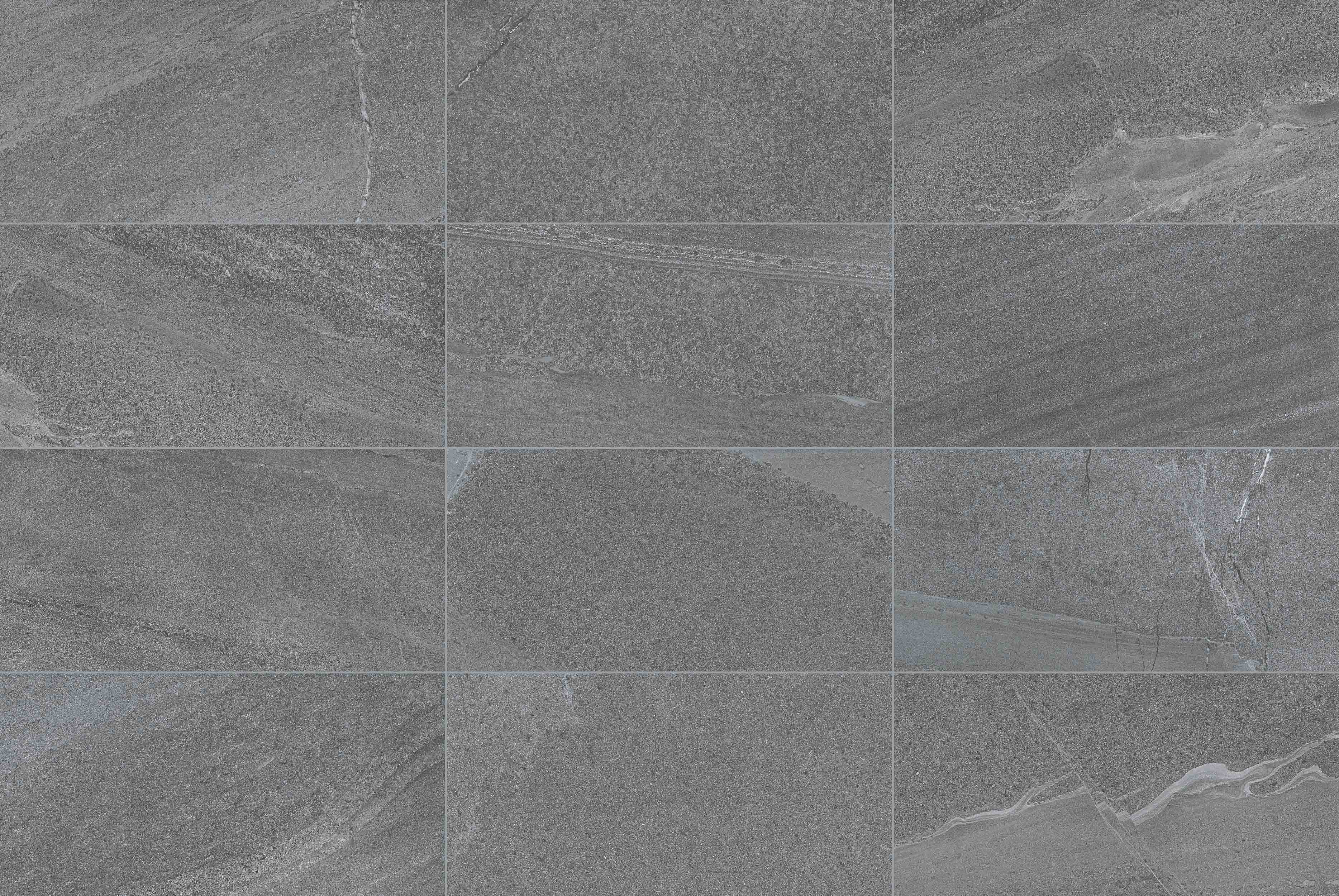 MILESTONE: West Black Field Tile (12"x24"x9mm | matte | rectified)
