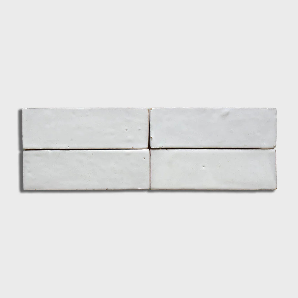 moroccan zellige blanc niege subway zellige field tile 2x6x5_8 glossy distributed by surface group