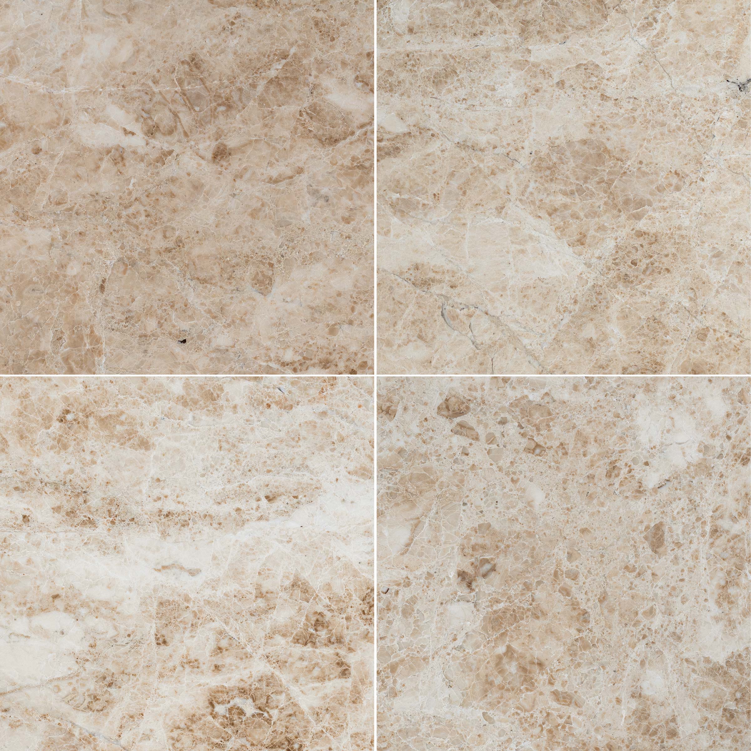 CREMA CAPPUCCINO: Marble Square Field Tile (24"x24"x1/2" | Polished)