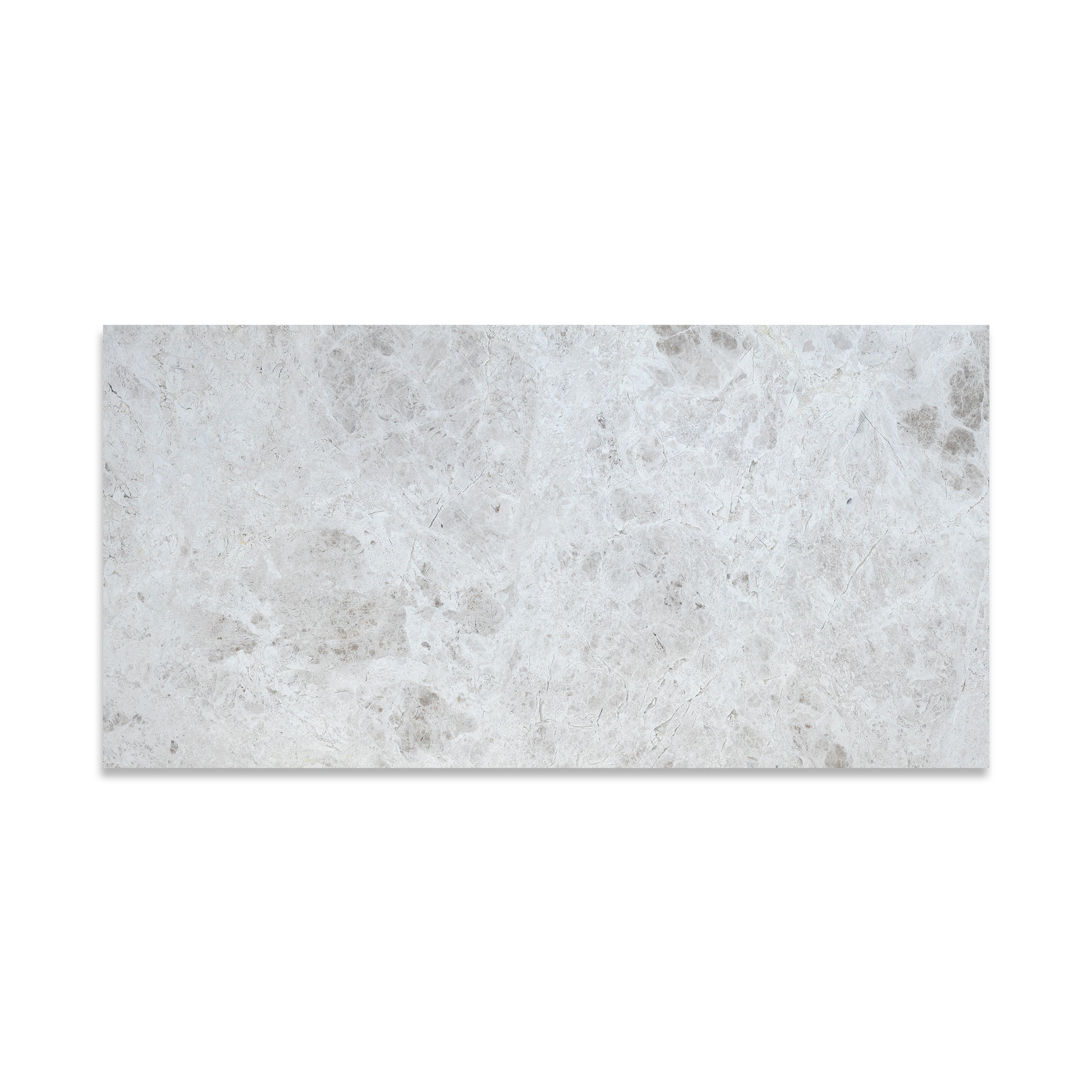 TUNDRA GREY: Marble Rectangle Field Tile (12"x24"x1/2" | Polished)