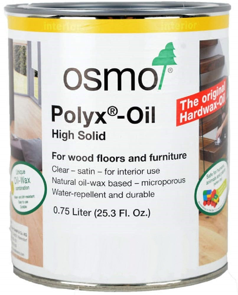 OSMO: Polyx-Oil Hardwax Wood Finish #3043 (Clear Satin | 0.75L | Interior)