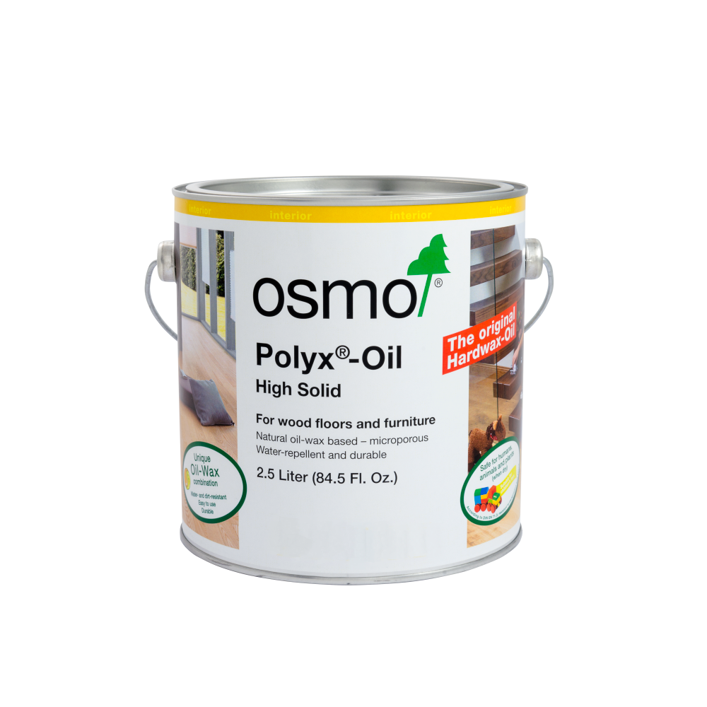 OSMO: Polyx-Oil Hardwax Wood Finish #3043 (Clear Satin | 2.5L | Interior)