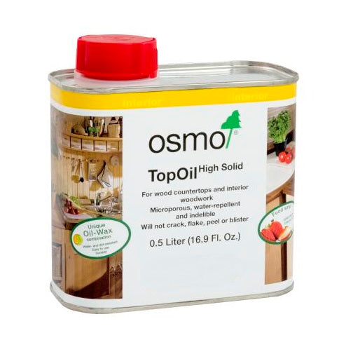 OSMO: TopOil Food-Safe Hardwax Wood Finish #3045 (Clear Satin | 0.5L | Interior)