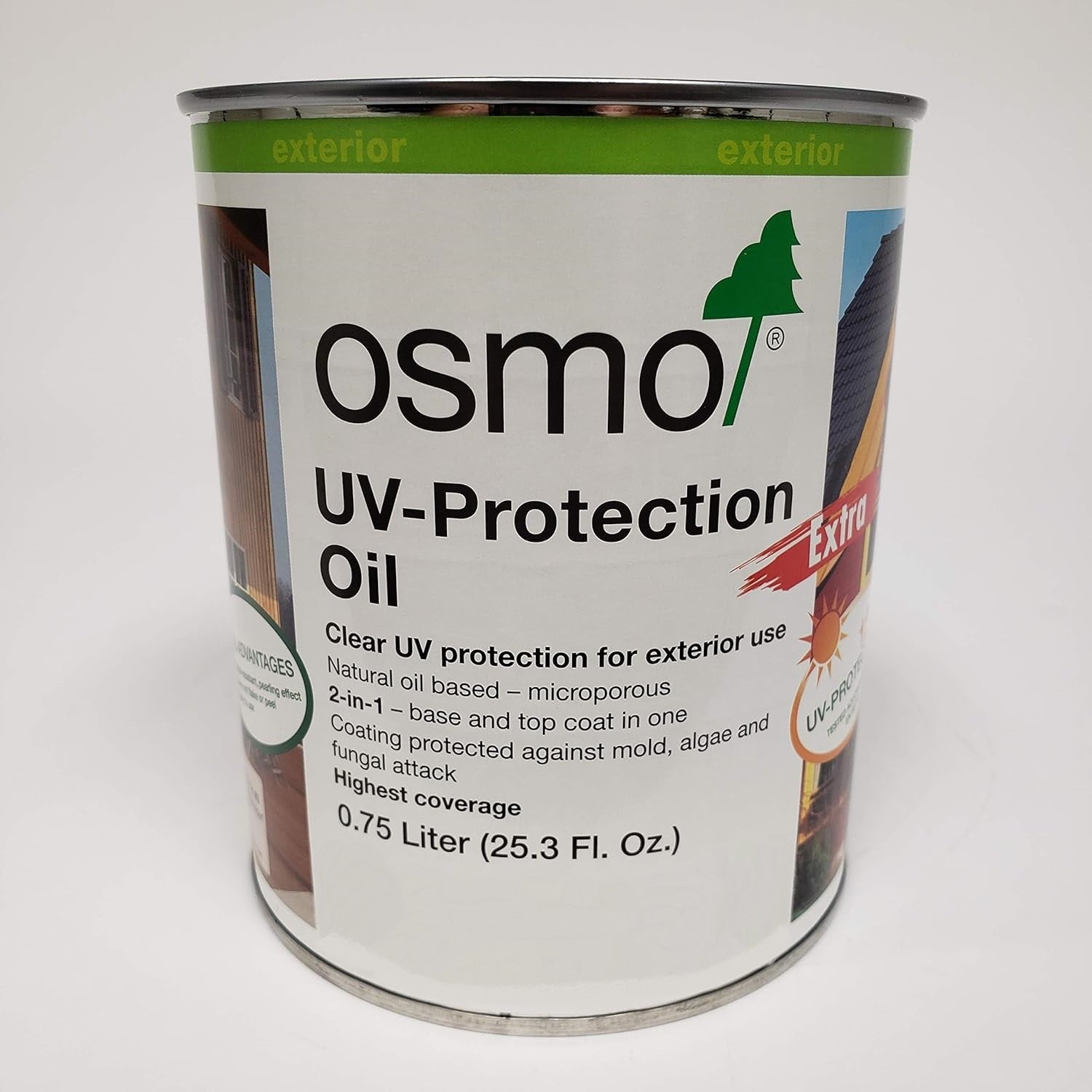 OSMO: UV-Protection Oil Wood Finish #420 (Clear Extra | 0.75L | Exterior)